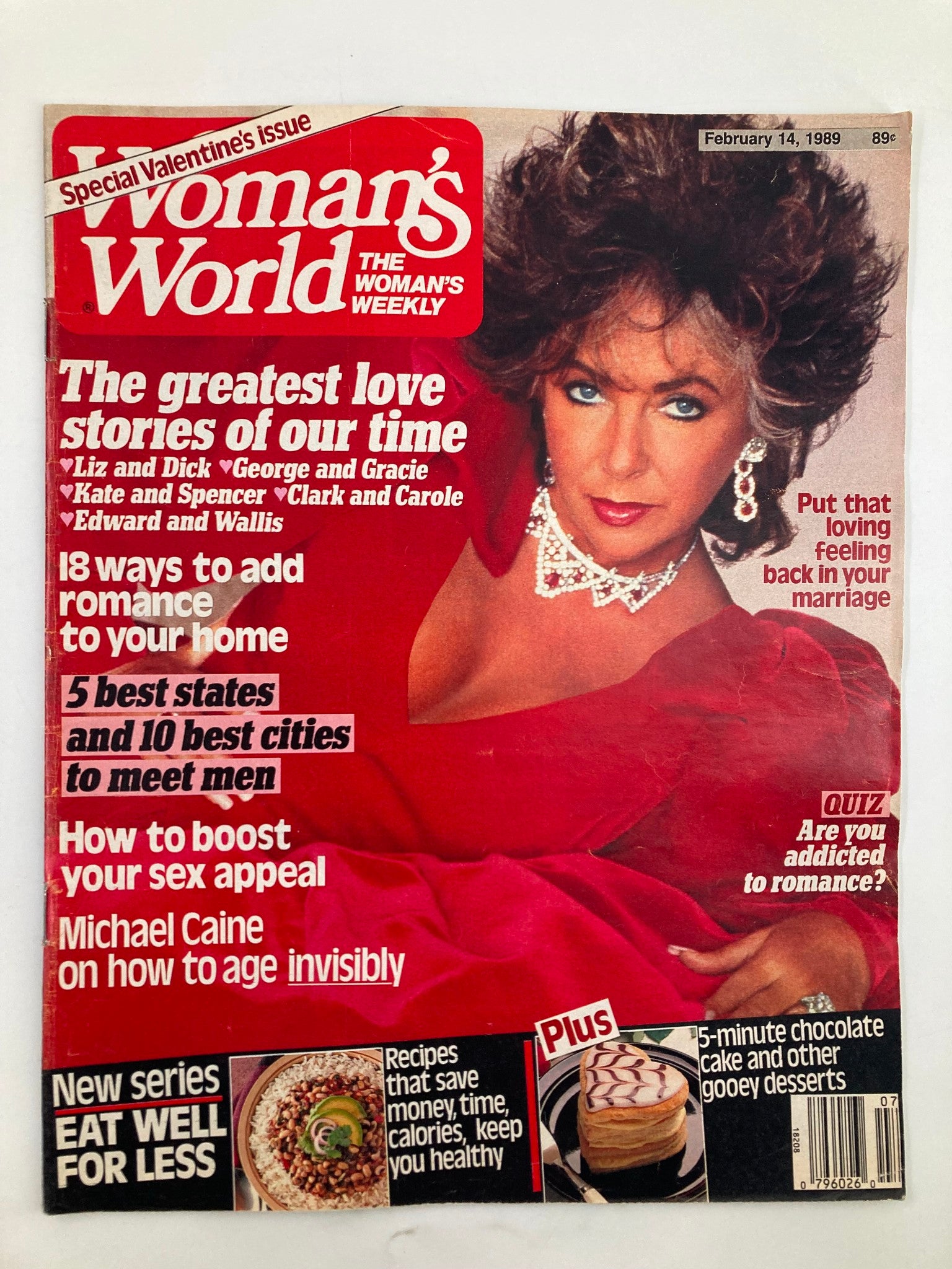 Woman's World Magazine February 14 1989 Liz Taylor Greatest Love Story No Label