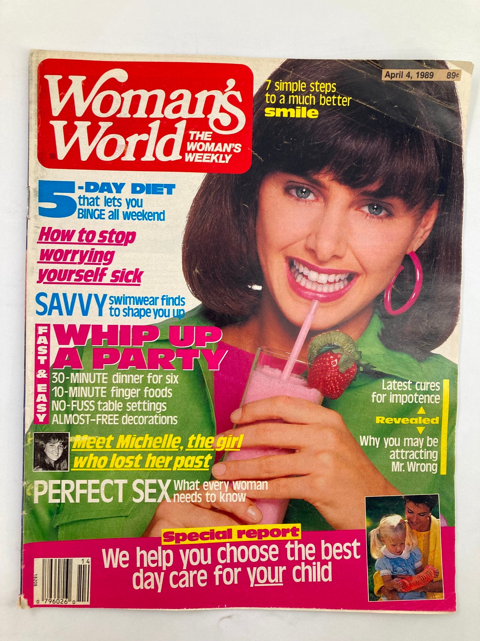 Woman's World Magazine April 4 1989 Shelley Long Pray For Good Reviews No Label