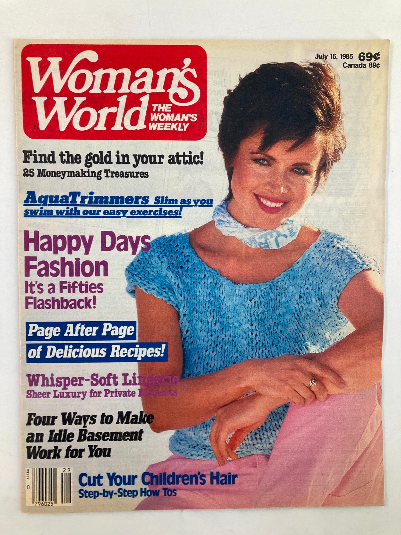 Woman's World Magazine July 16 1985 Cut Your Children's Hair No Label