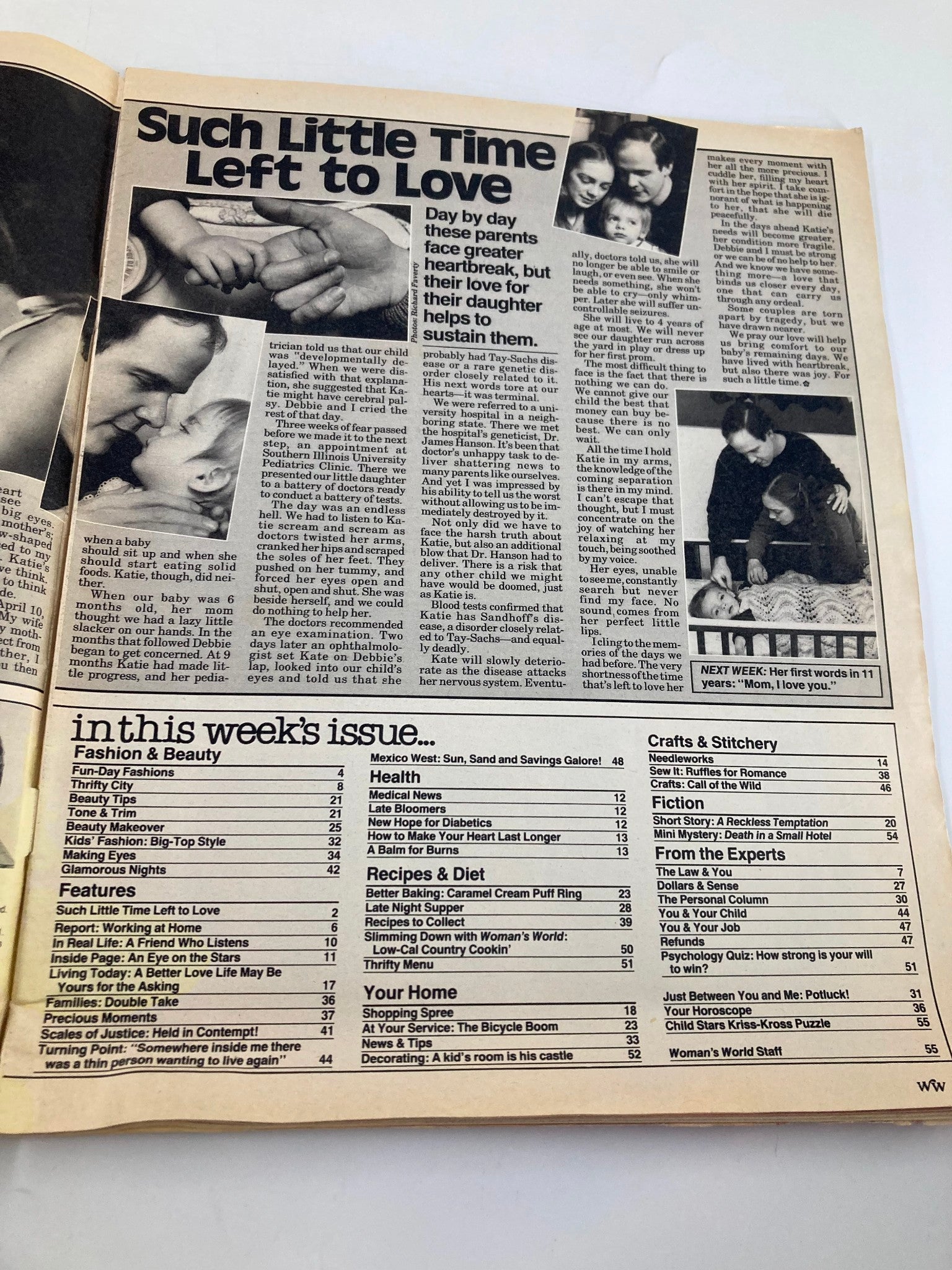 Woman's World Magazine May 1 1984 So Little Time Left To Love No Label