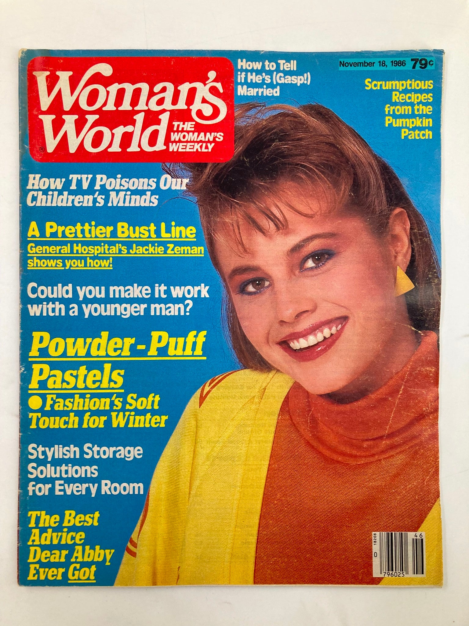 Woman's World Magazine November 18 1986 Powder-Puff Pastels No Label