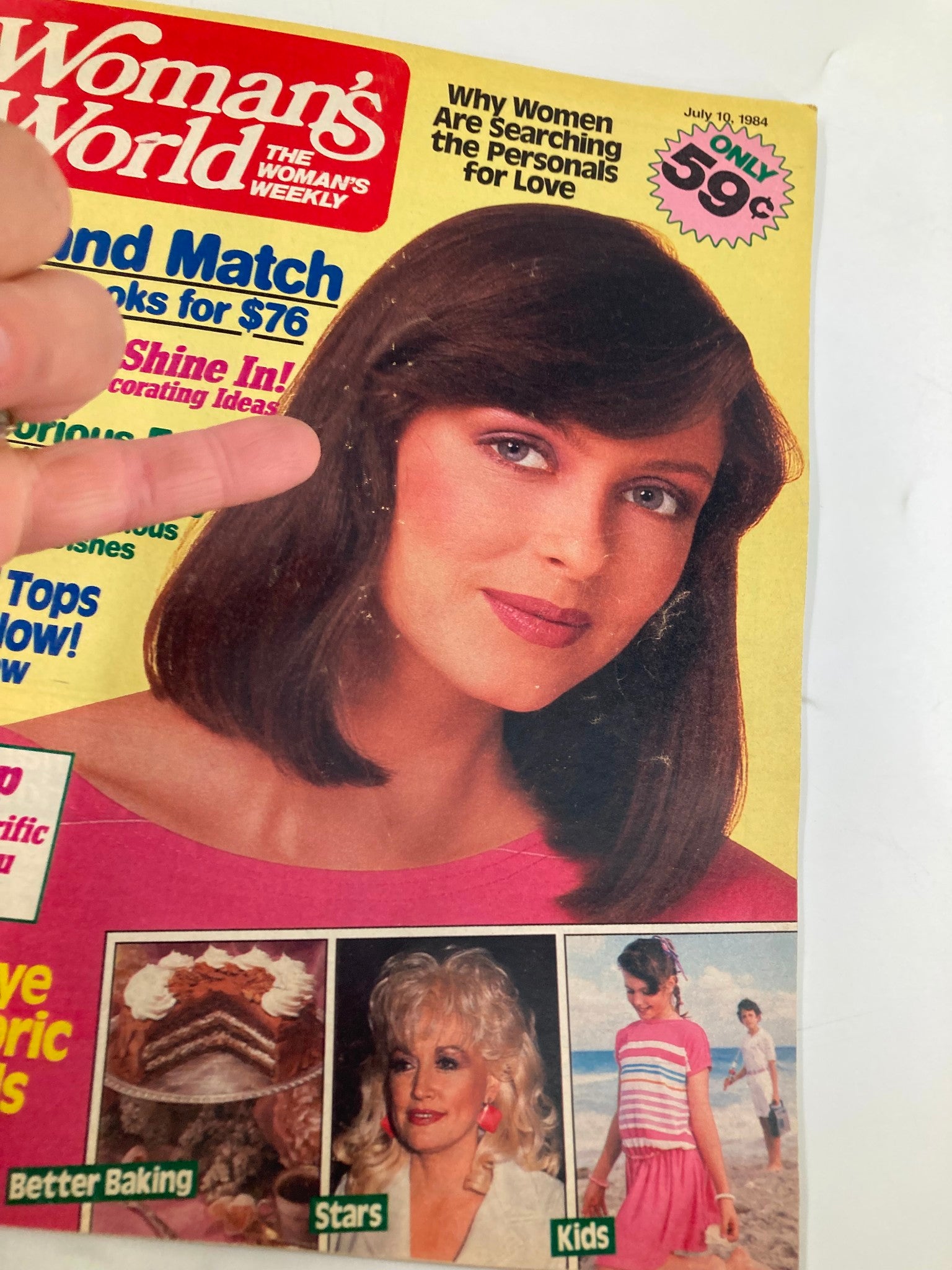 Woman's World Magazine July 10 1984 Tie-Dye Your Own Fabric Originals No Label