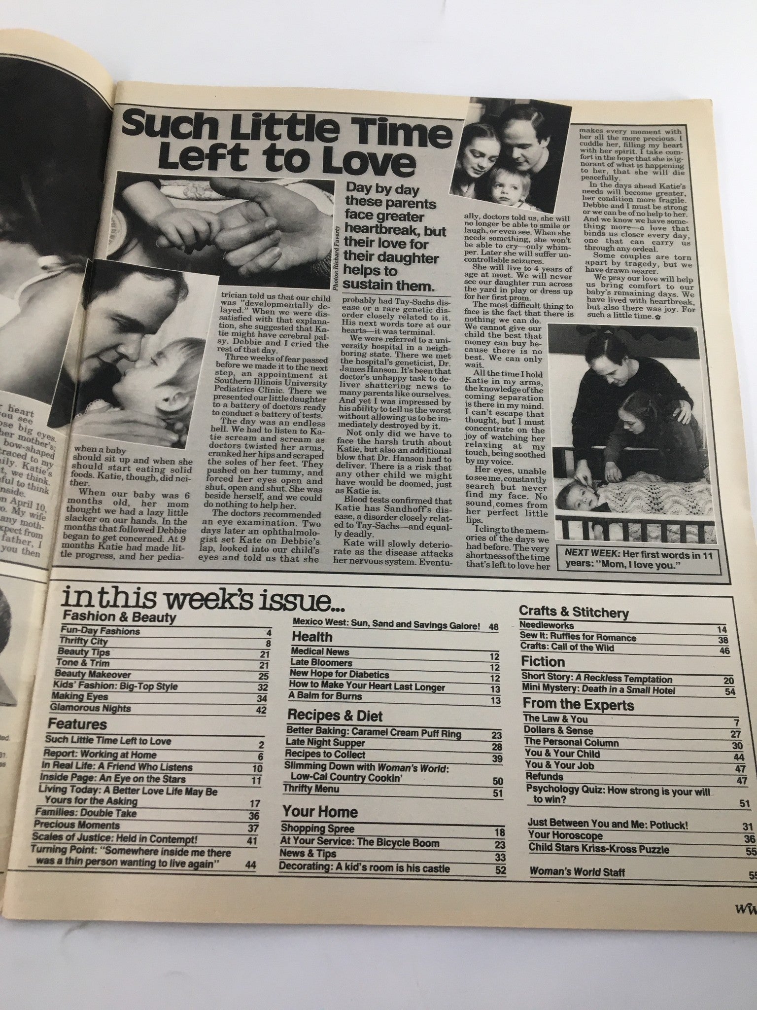 Woman's World Magazine May 1 1984 So Little Time Left to Love No Label