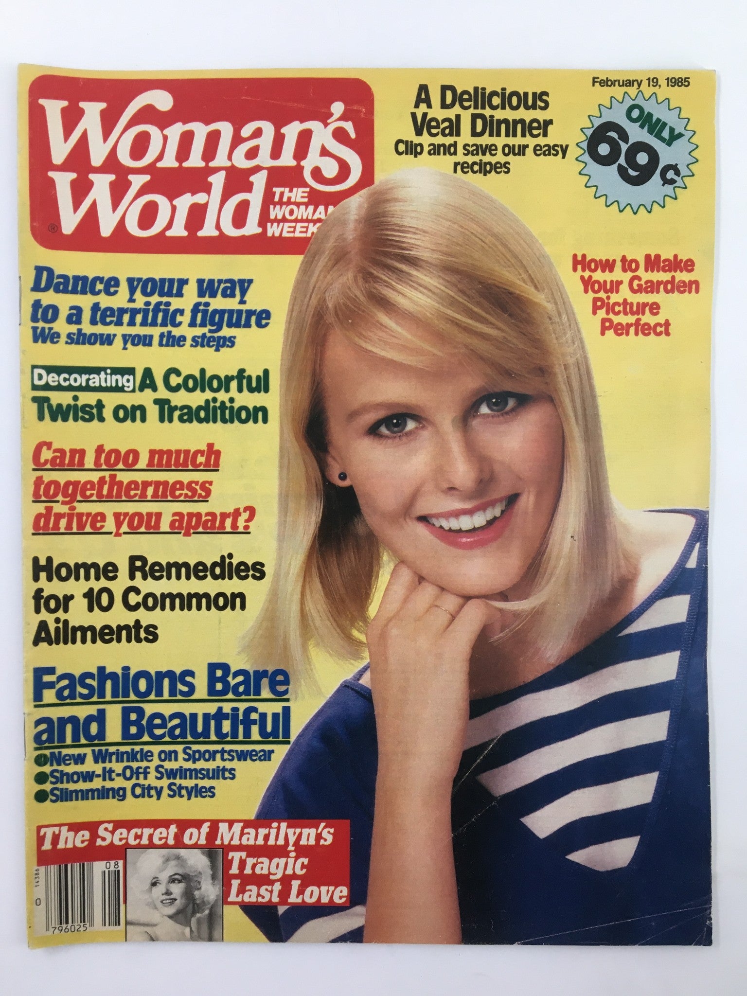 Woman's World Magazine February 19 1985 Marilyn Monroe's Tragic Love No Label