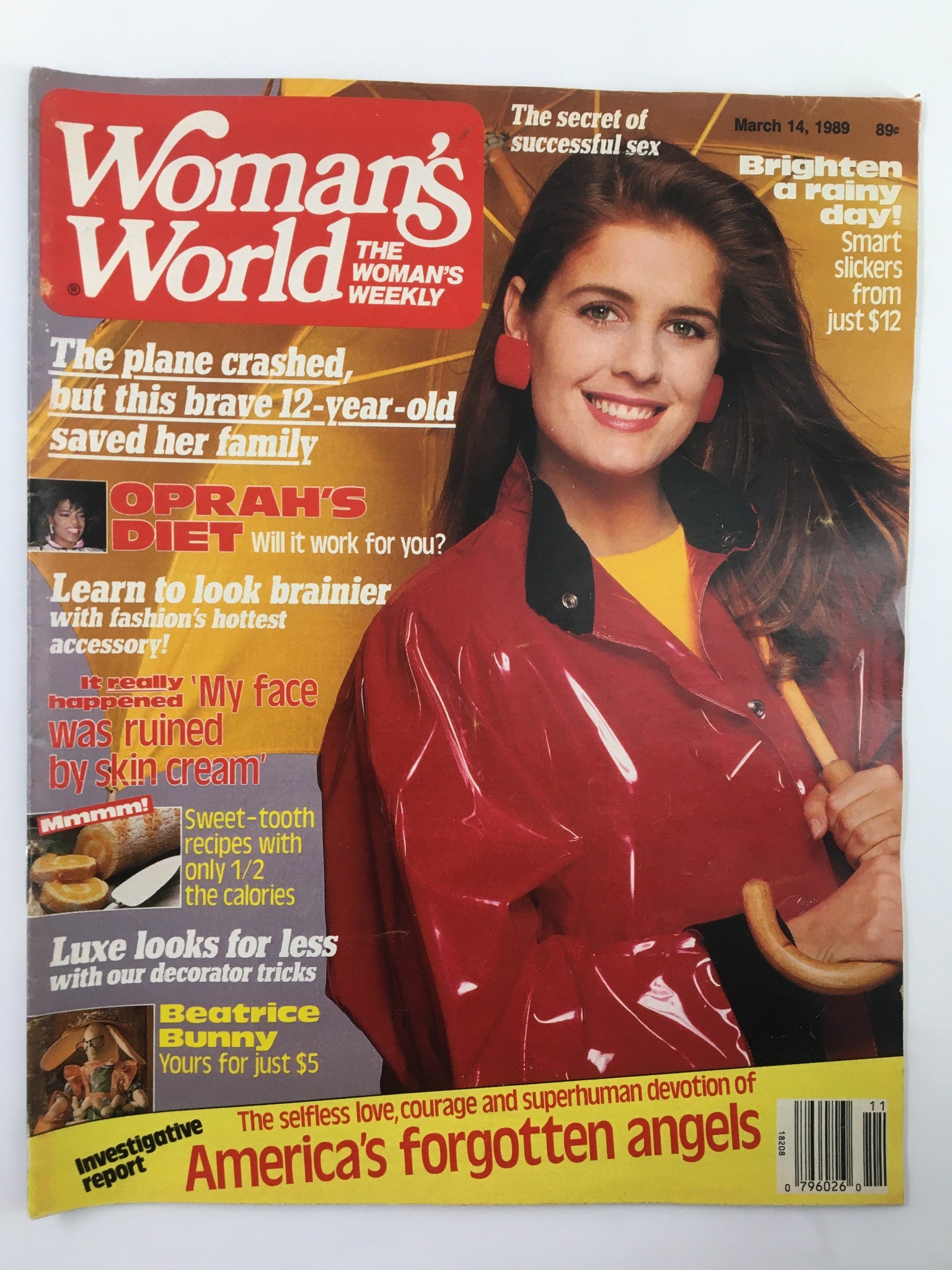 Woman's World Magazine March 14 1989 Oprah's Diet, Will It Work? No Label