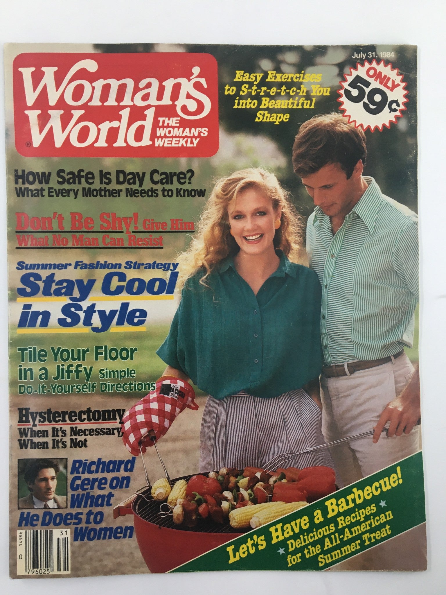 Woman's World Magazine July 31 1984 Richard Gere What He Does to Women No Label