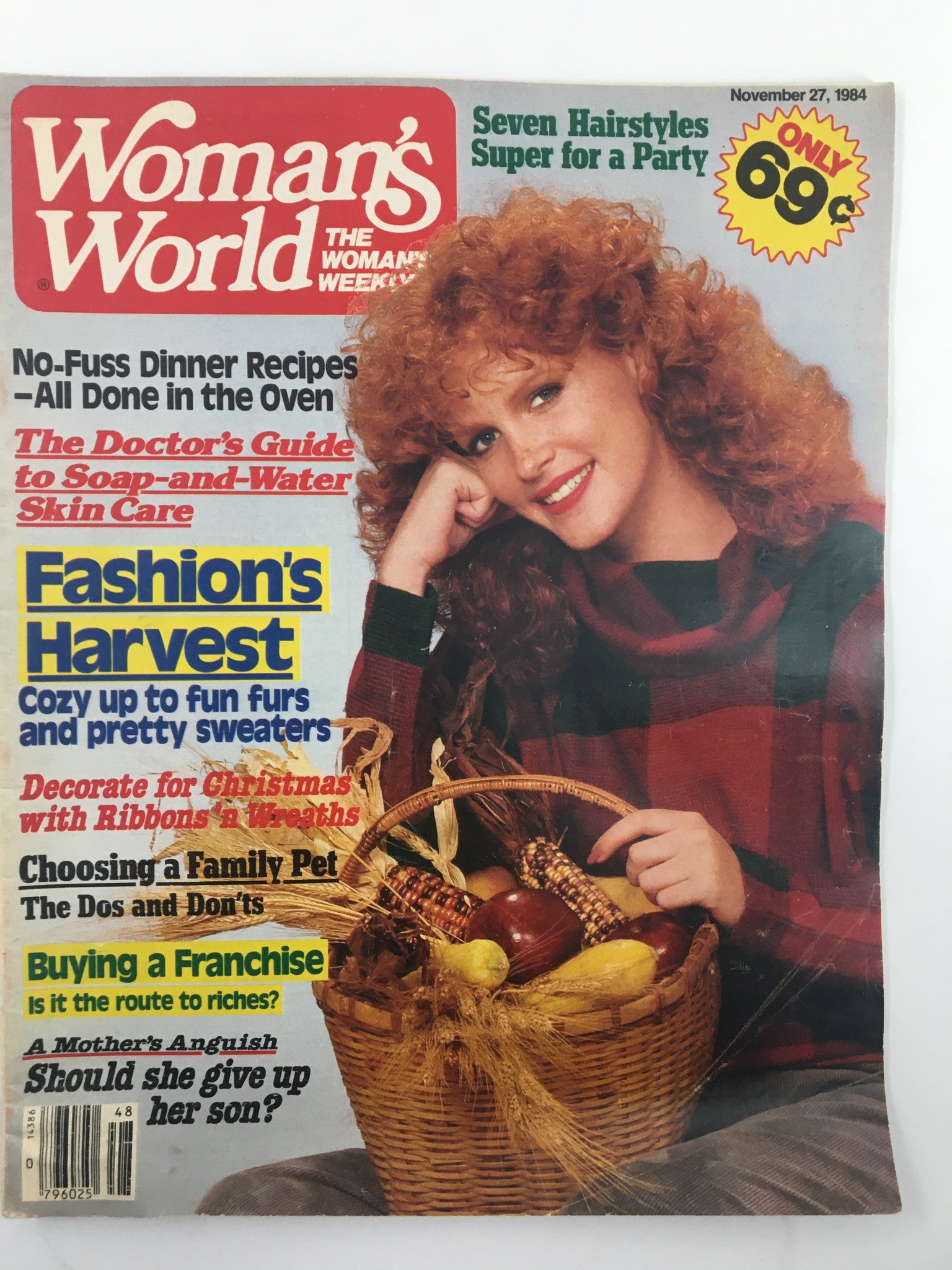 Woman's World Magazine November 27 1984 Choosing A Family Pet No Label