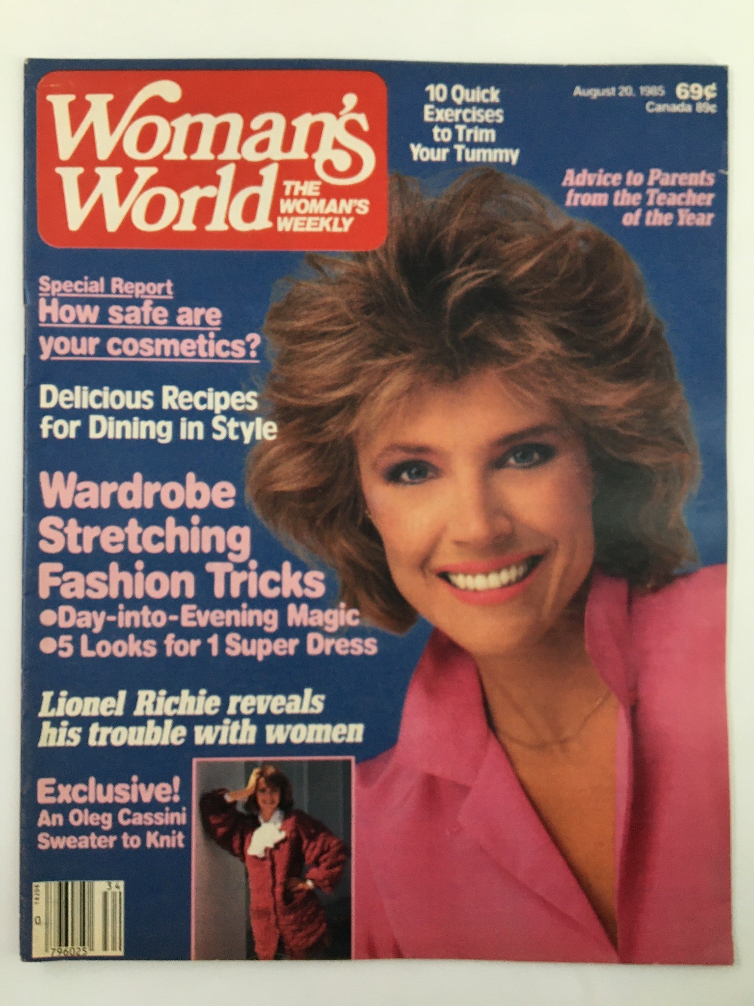 Woman's World Magazine August 20 1985 How Safe Are Your Cosmetics? No Label