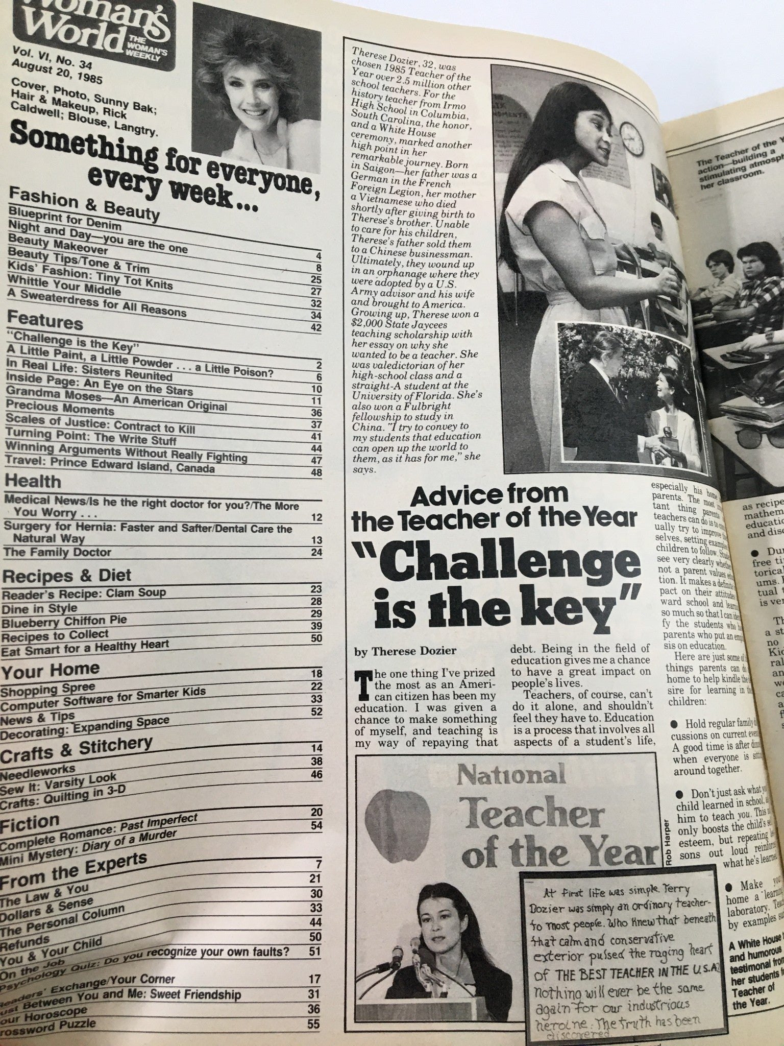 Woman's World Magazine August 20 1985 How Safe Are Your Cosmetics? No Label