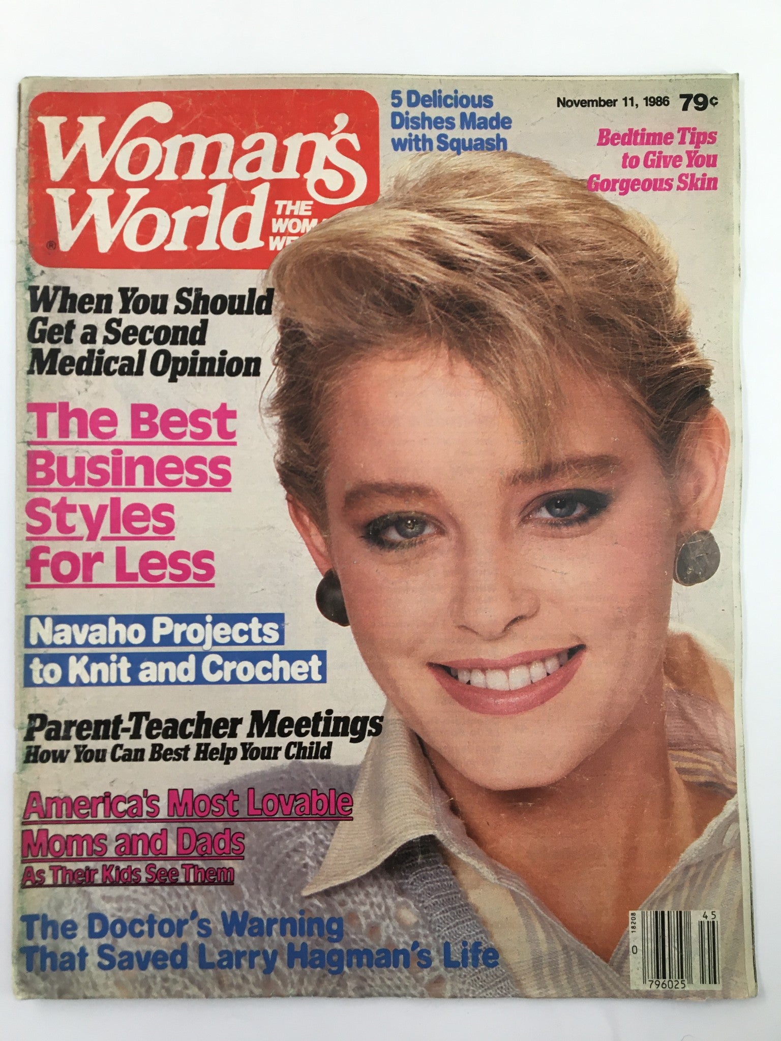 Woman's World Magazine November 11 1986 Navaho Projects Knit & Crochet No Label