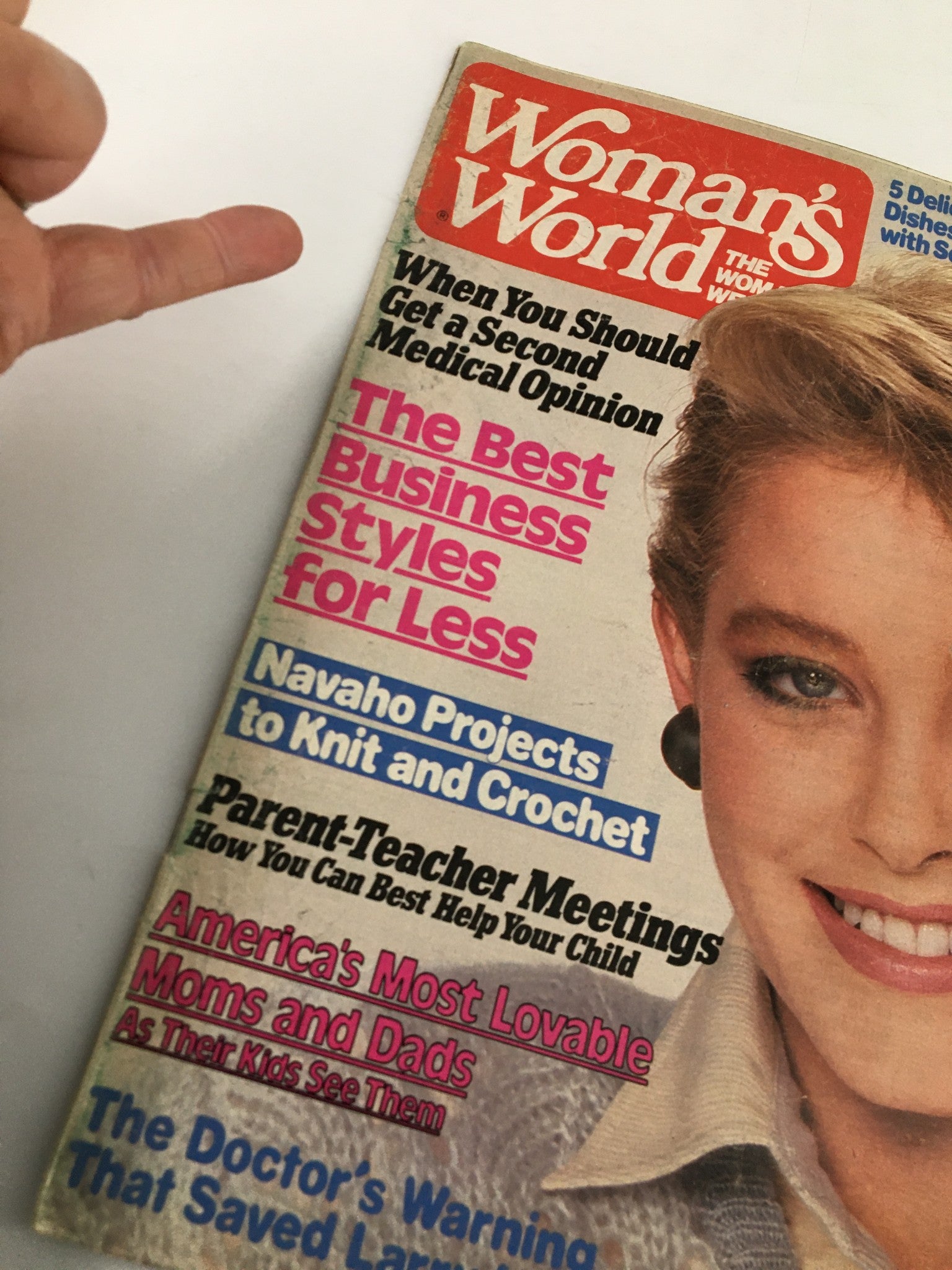 Woman's World Magazine November 11 1986 Navaho Projects Knit & Crochet No Label