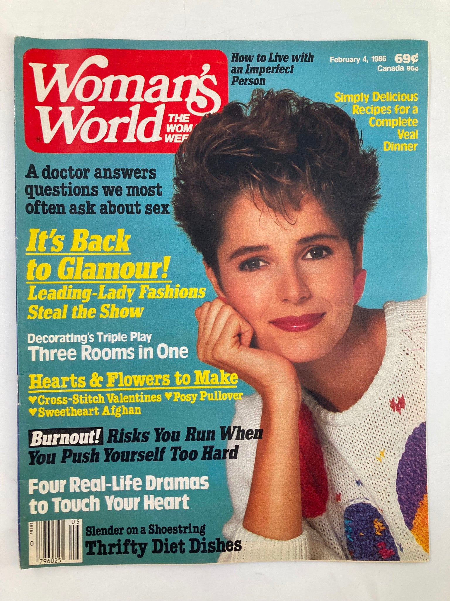 Woman's World Magazine February 4 1986 Leading-Lady Fashion Steals Show No Label