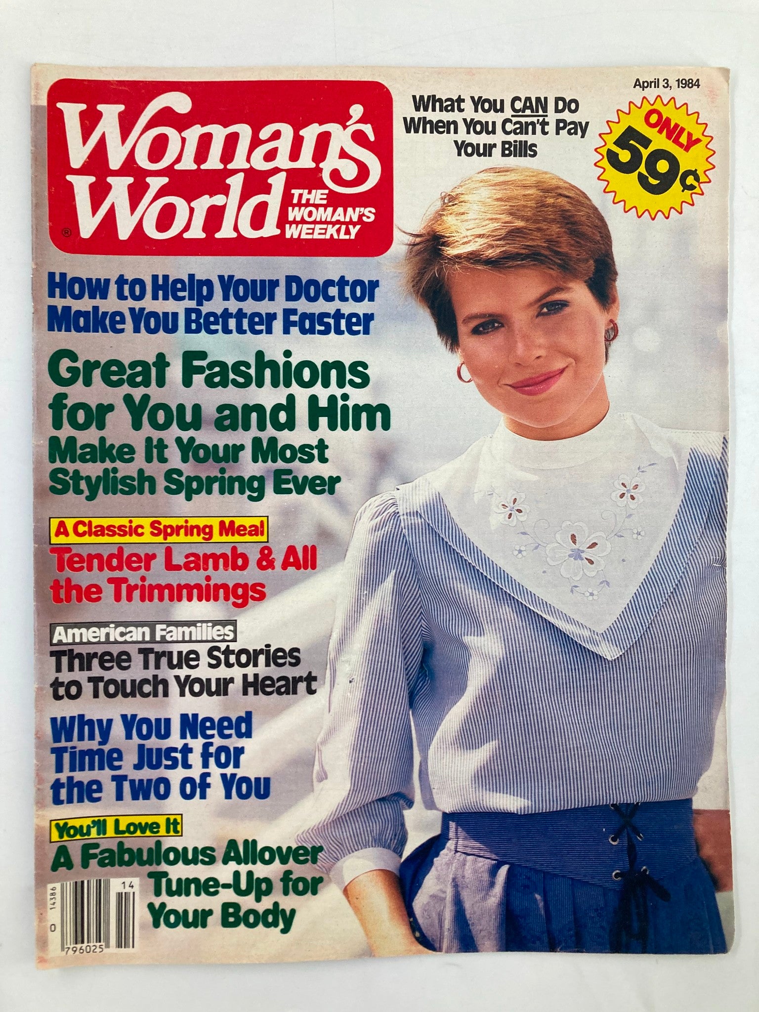 Woman's World Magazine April 3 1984 Tender Lamb & All The Trimmings No Label