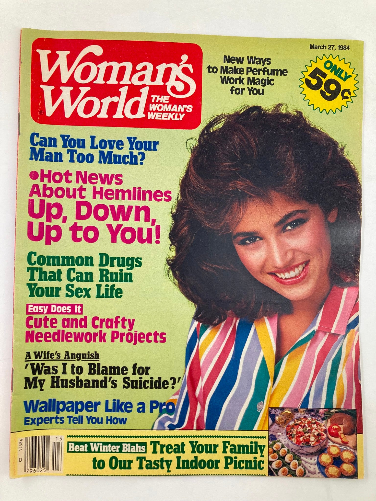 Woman's World Magazine March 27 1984 Cute & Crafty Needlework Projects No Label