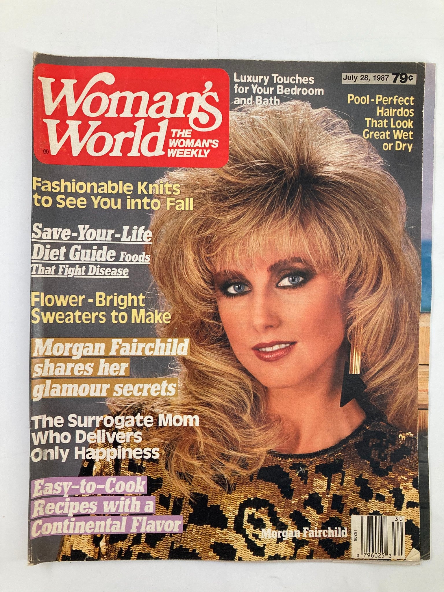 Woman's World Magazine June 28 1987 Morgan Fairchild Shares Secrets No Label