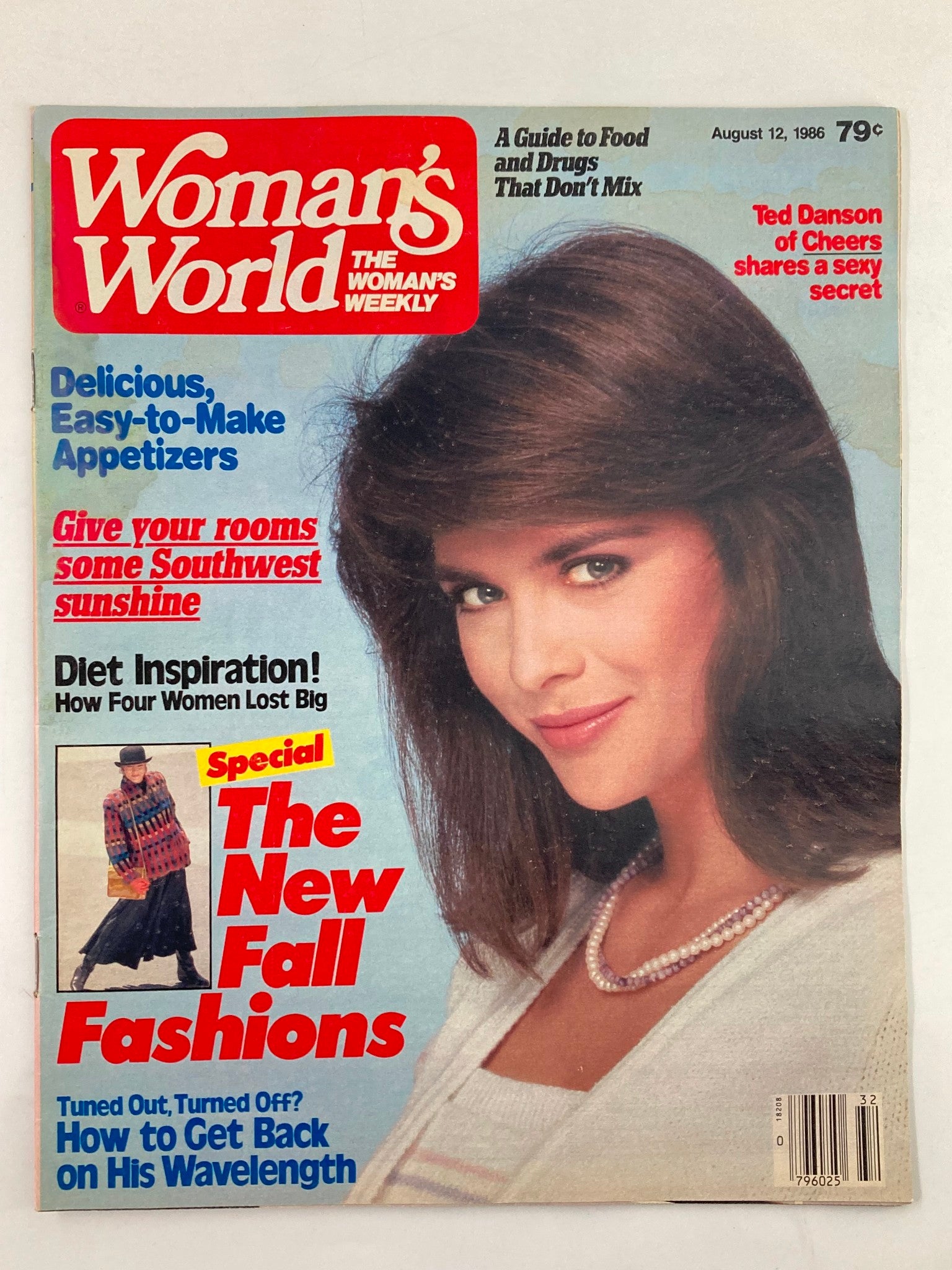 Woman's World Magazine August 12 1986 Ted Danson Shares A Sexy Secret No Label