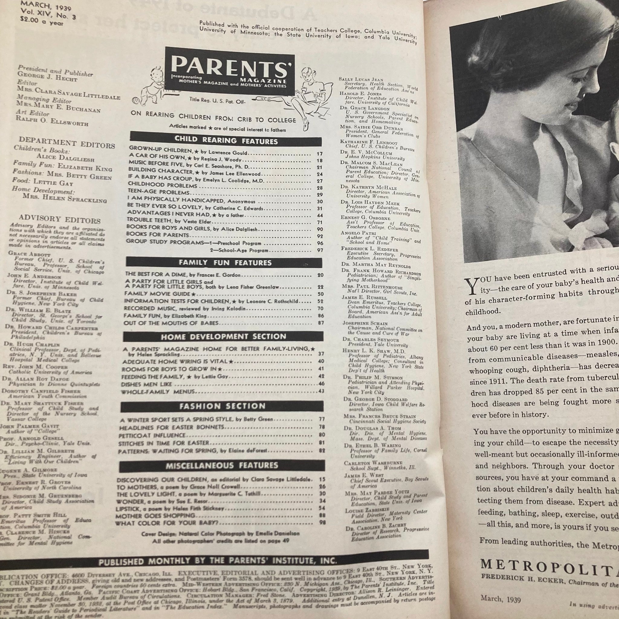 VTG Parents' Magazine March 1939 Vol 14 No. 3 Group Study Programs