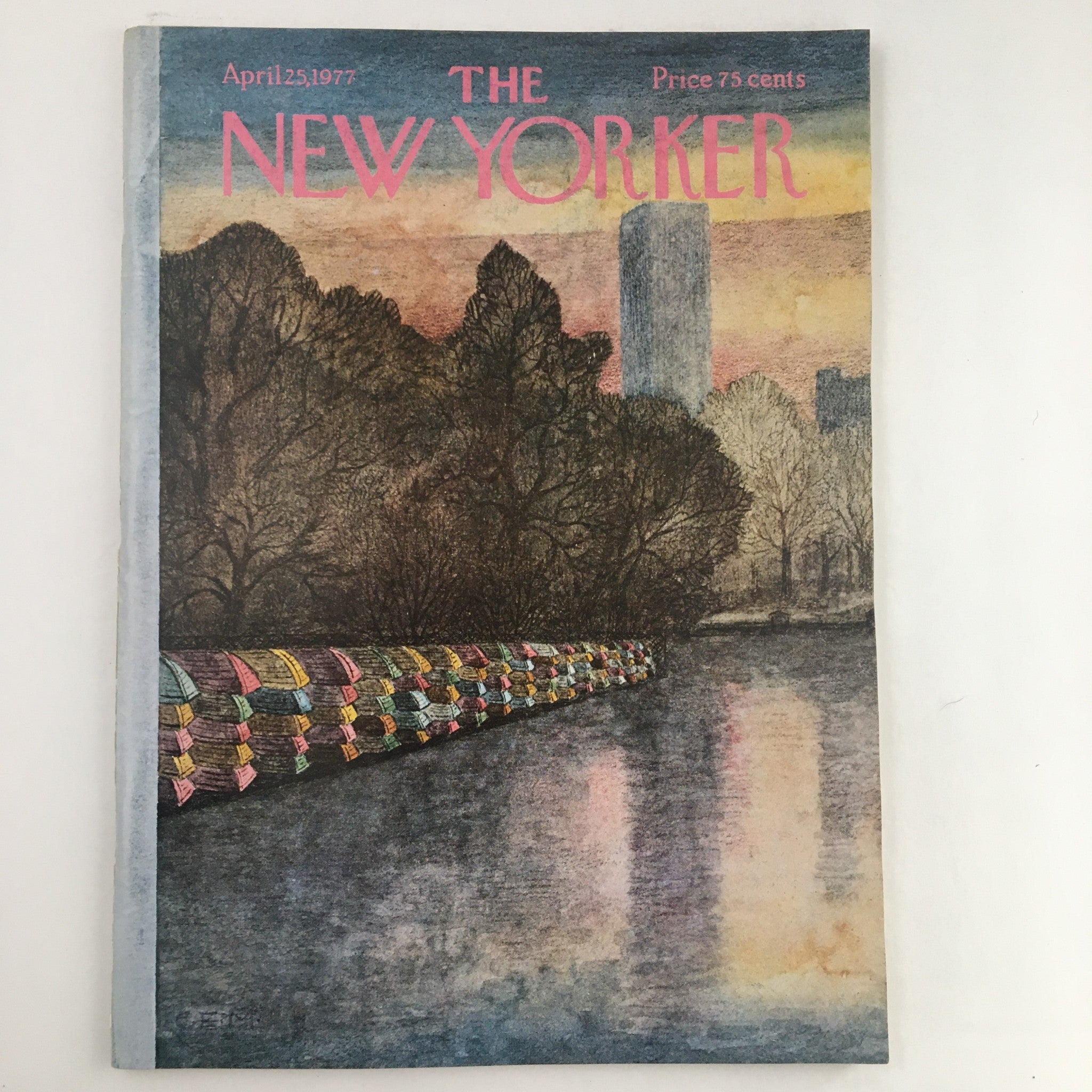 The New Yorker Magazine April 25 1977 Riverbanks by Charles E. Martin No Label