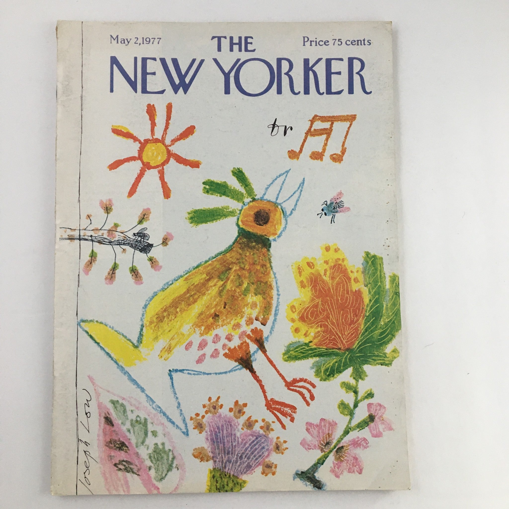 The New Yorker Magazine May 2 1977 Singing Bird by Joseph Low No Label