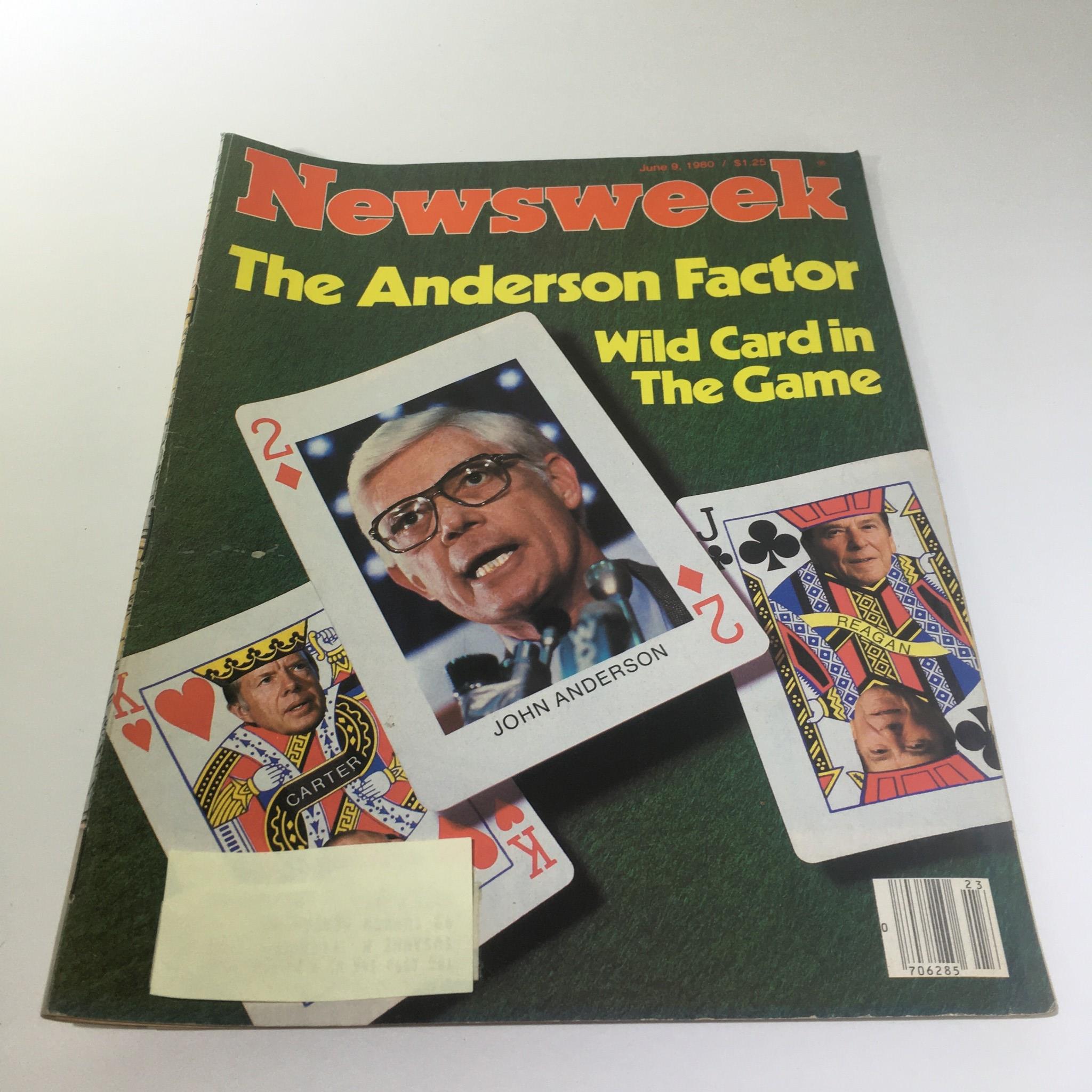 Newsweek Magazine: June 9 1980 - The Anderson Factor Wild Card in Game