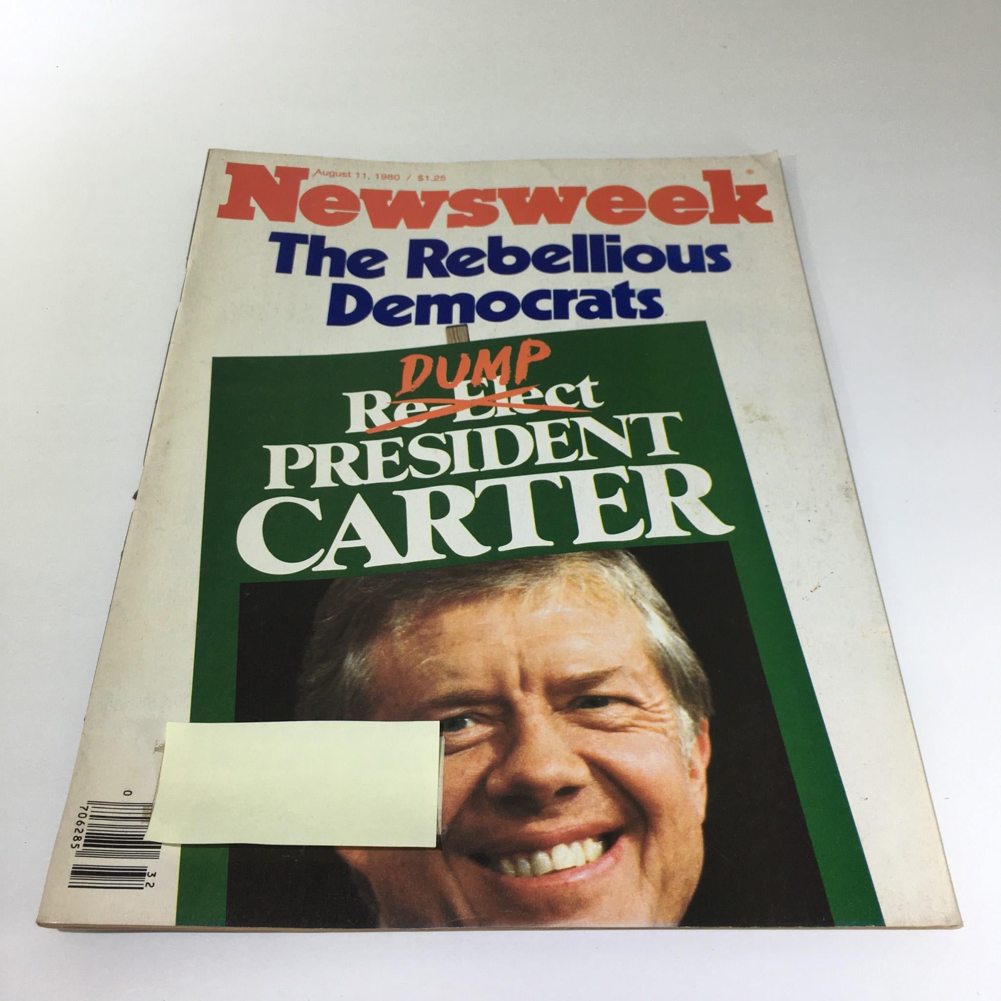 Newsweek Magazine: August 11 1980 - Dump President Carter