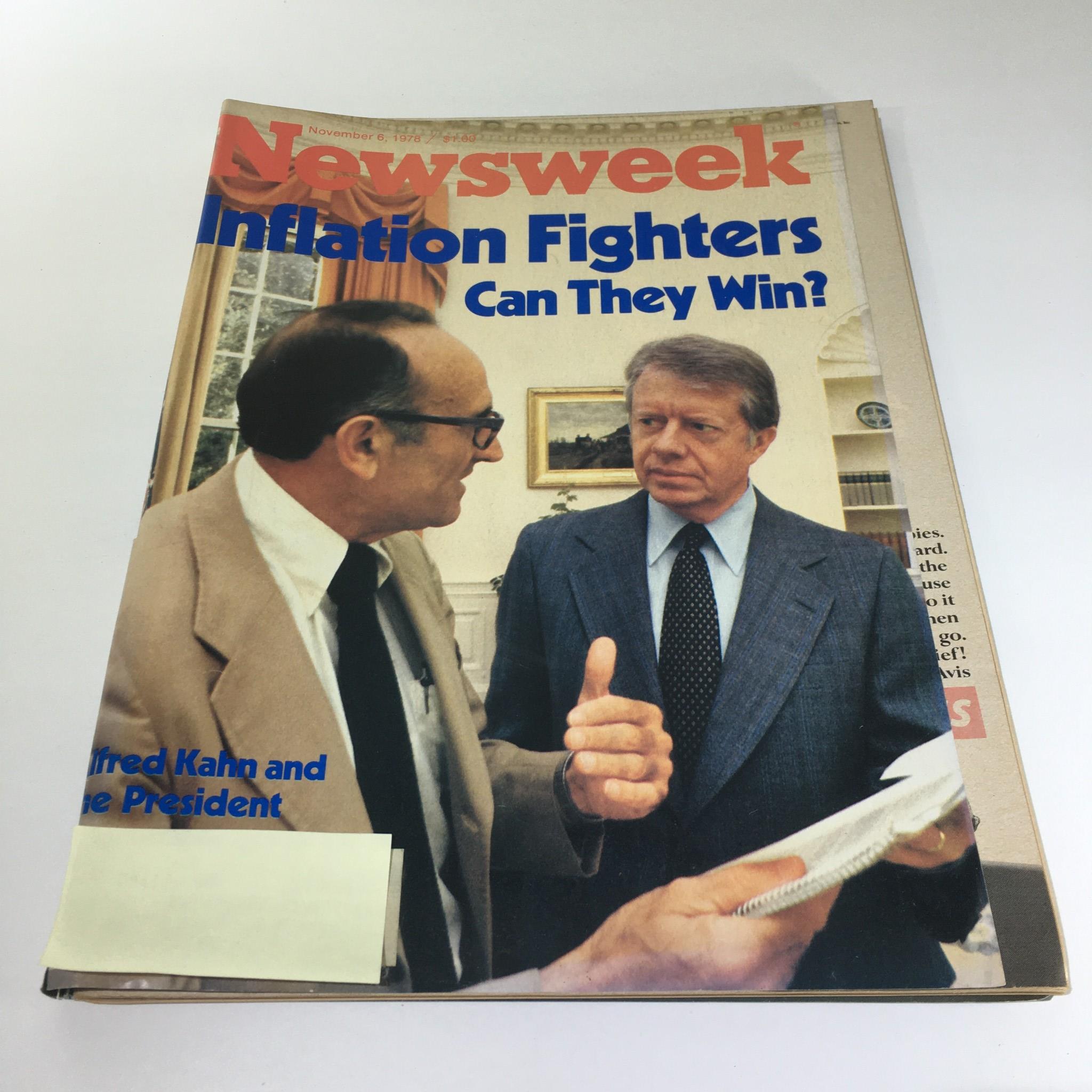 Newsweek Magazine: November 6 1978 - Inflation Fighters Can They Win?