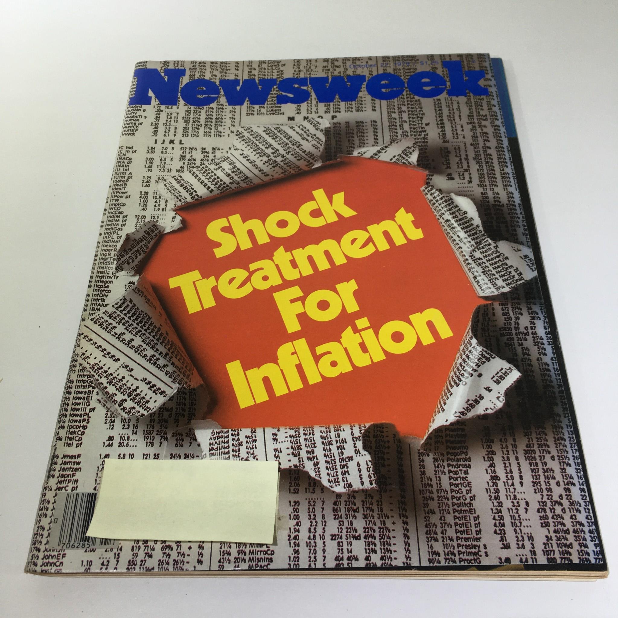 Newsweek Magazine: October 22 1979 - Shock Treatment For Inflation