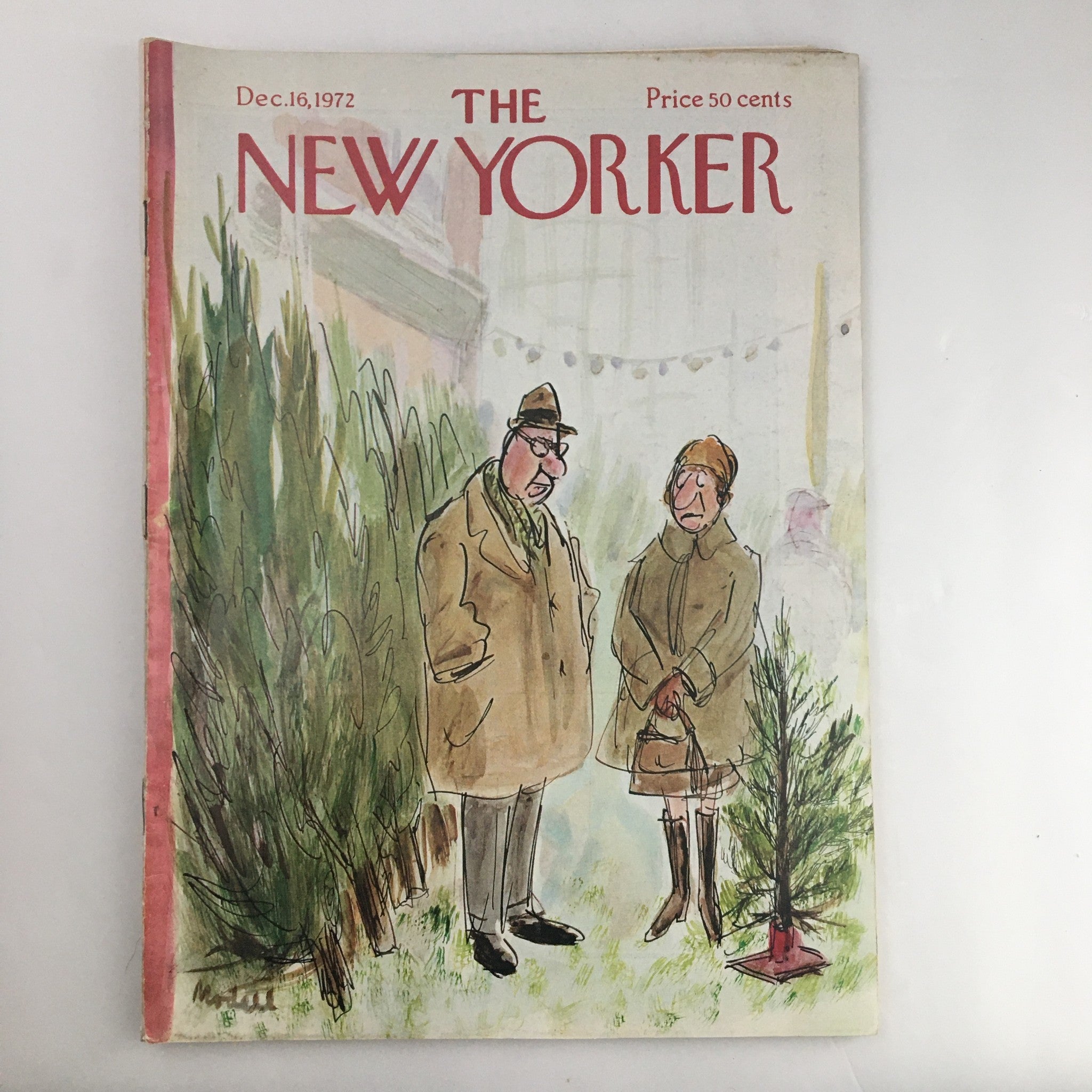 The New Yorker Magazine December 16 1972 Man, Woman & Tree by Frank Modell