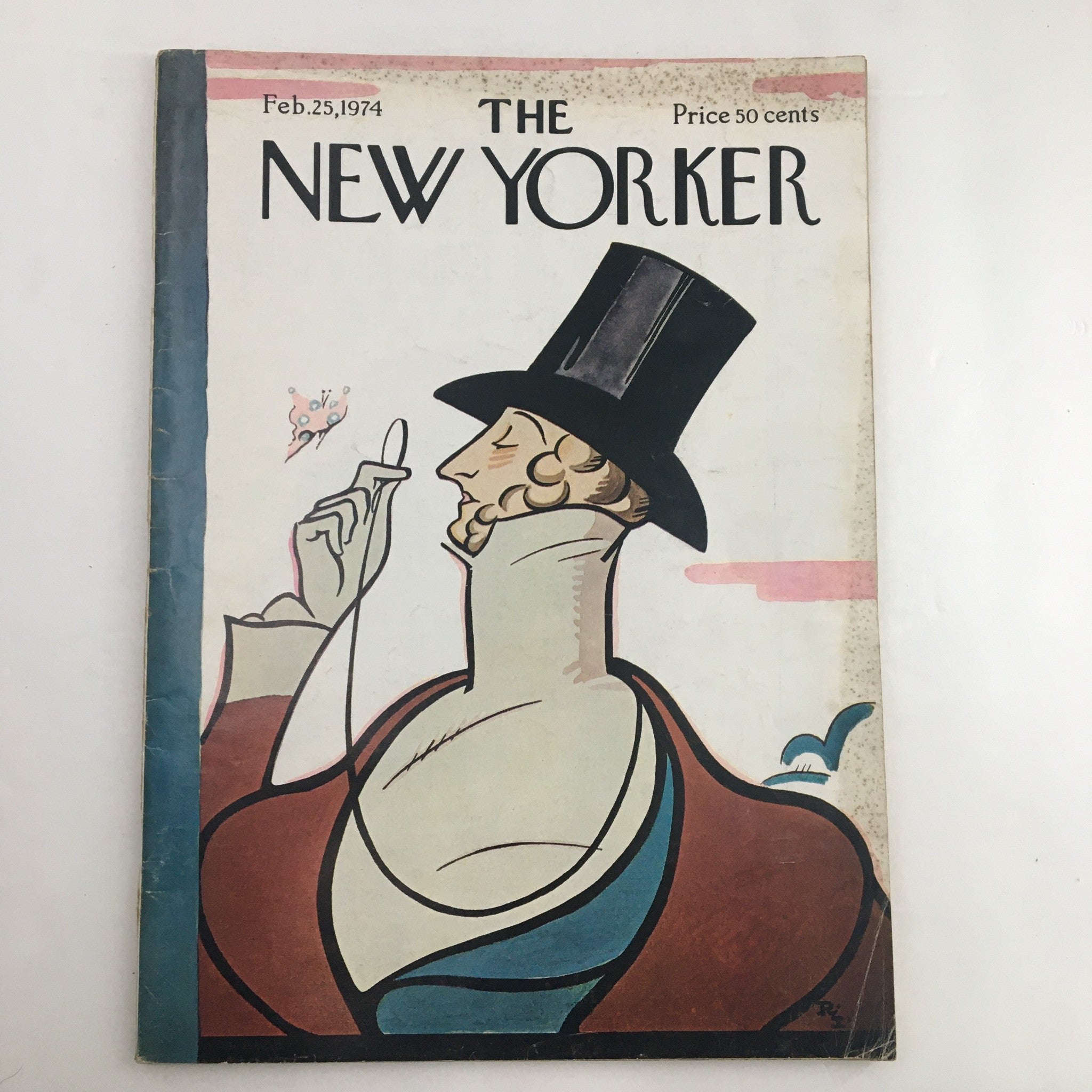 The New Yorker Magazine February 25 1974 Theme Full Cover by Rea Irvin No Label