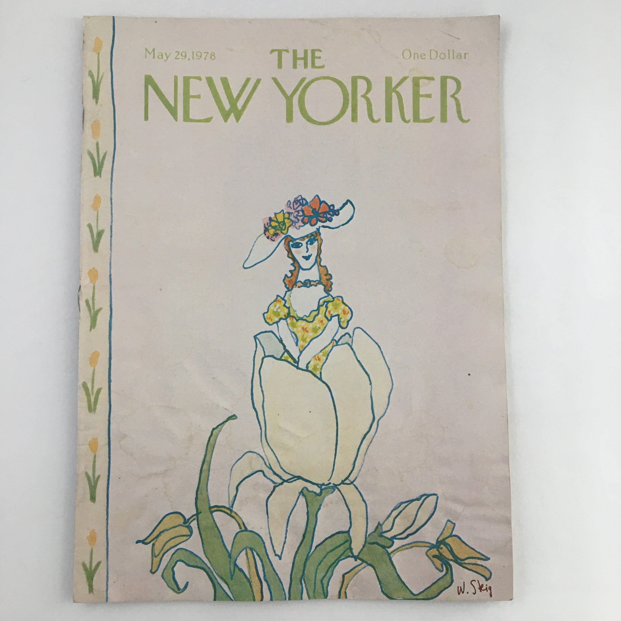 The New Yorker Magazine May 29 1978 Tulip Lady by William Steig No Label