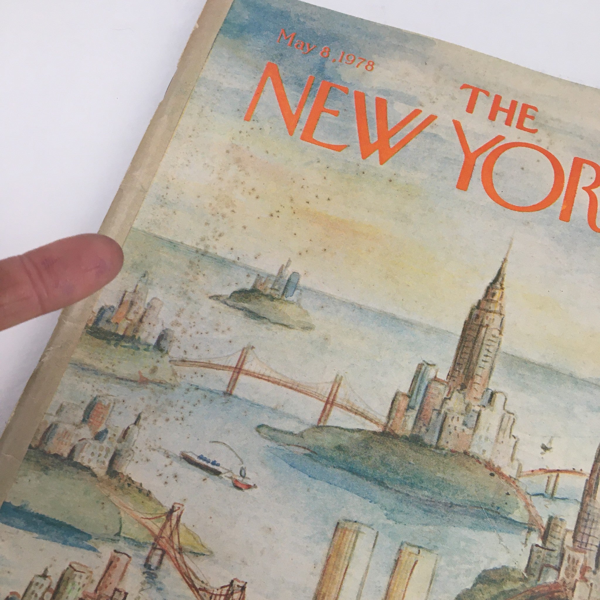 The New Yorker Magazine May 8 1978 WTC Manhattan Island by Paul Degen No Label