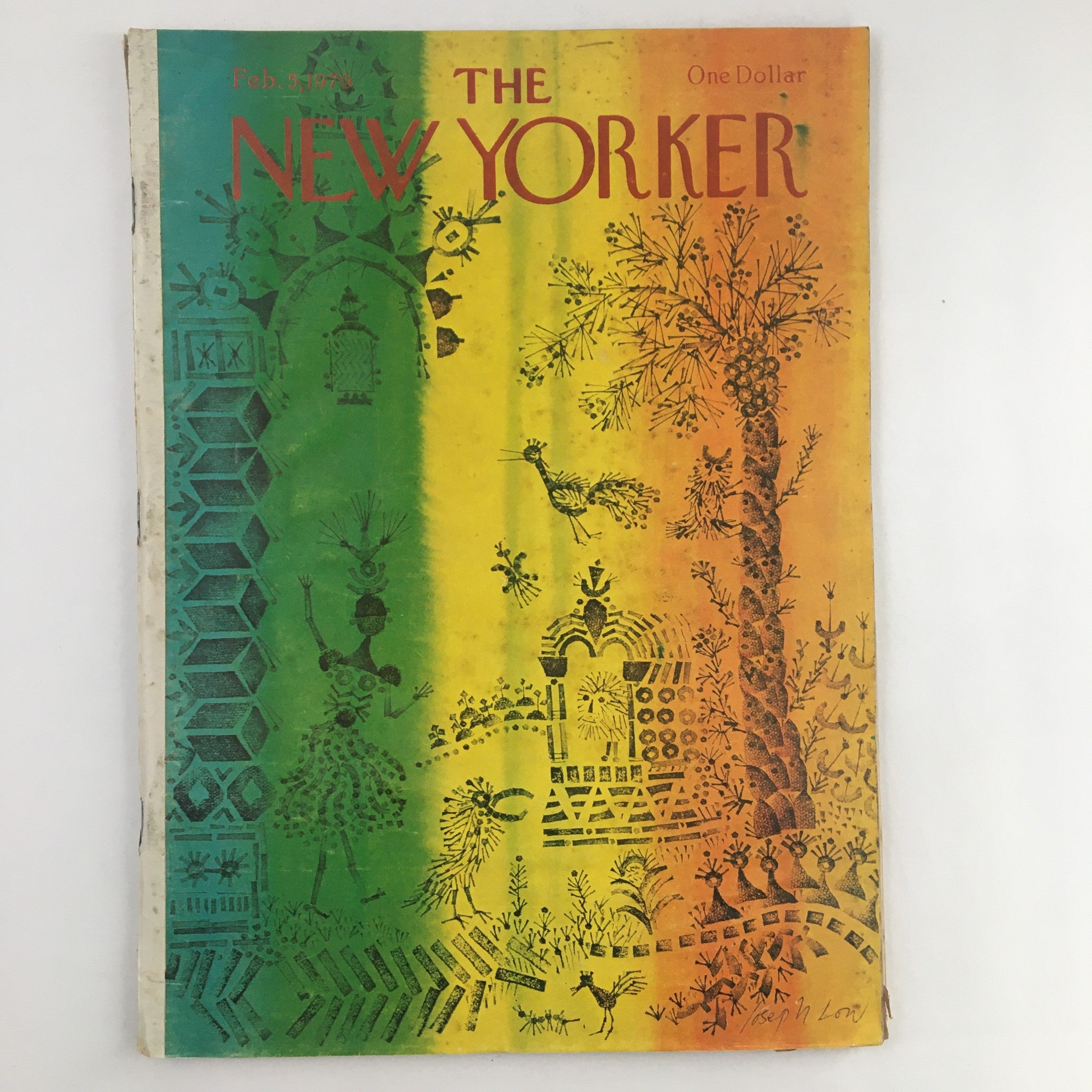 The New Yorker Magazine February 5 1979 Animal Rainbow by Joseph Low No Label