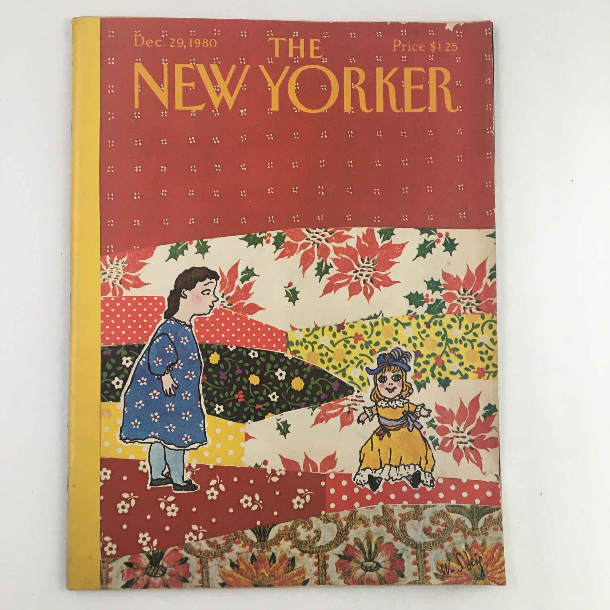 The New Yorker Magazine December 29 1980 Girl and a Doll by William Steig