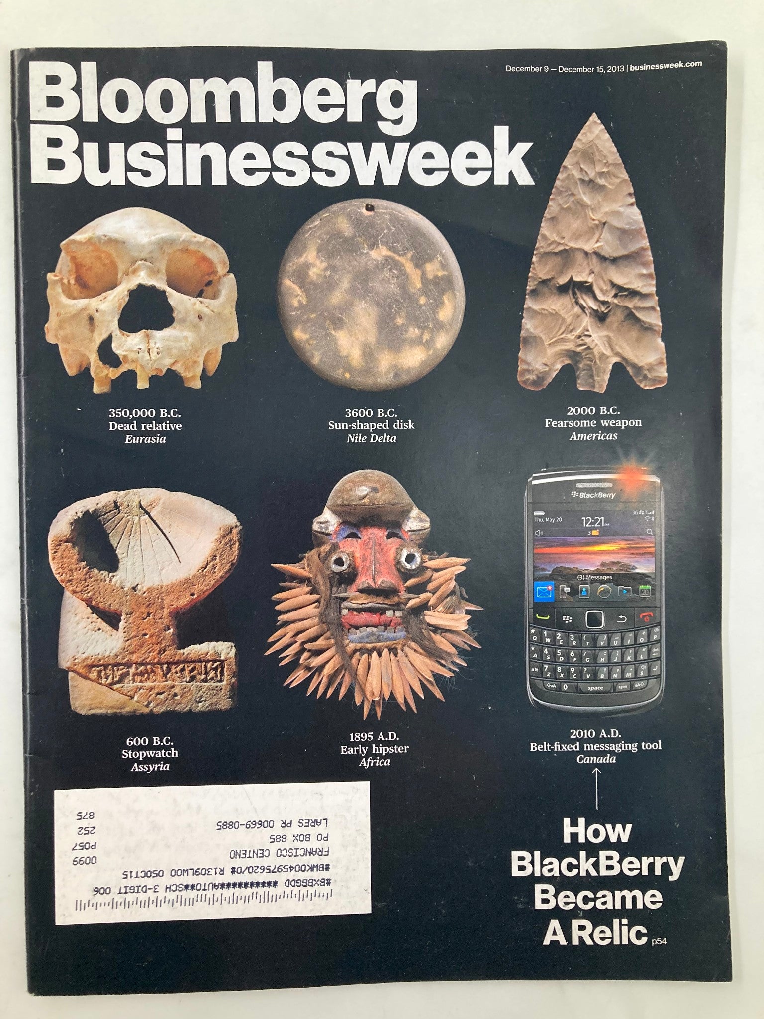 Bloomberg Businessweek Magazine December 9 2013 How Blackberry Became A Relic