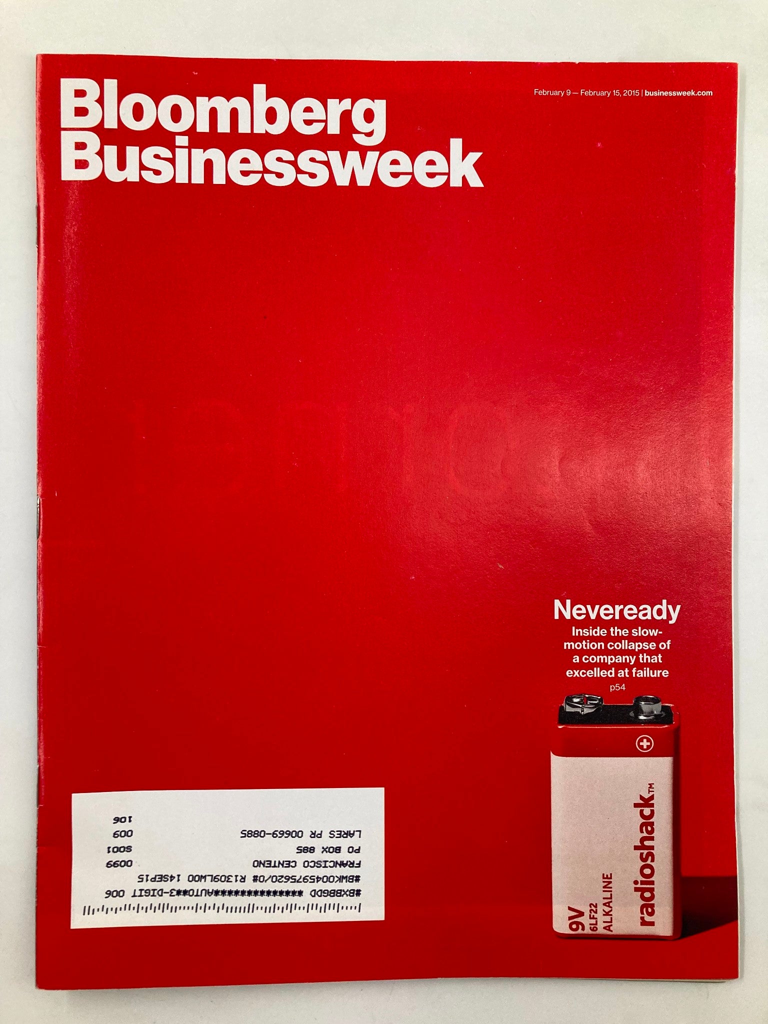 Bloomberg Businessweek Magazine February 9 2015 Neveready Collapse of a Company