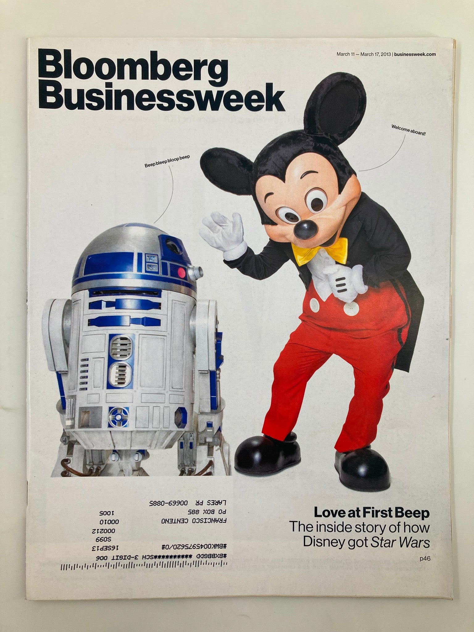 Bloomberg Businessweek Magazine March 11 2013 Story of How Disney Got Star Wars