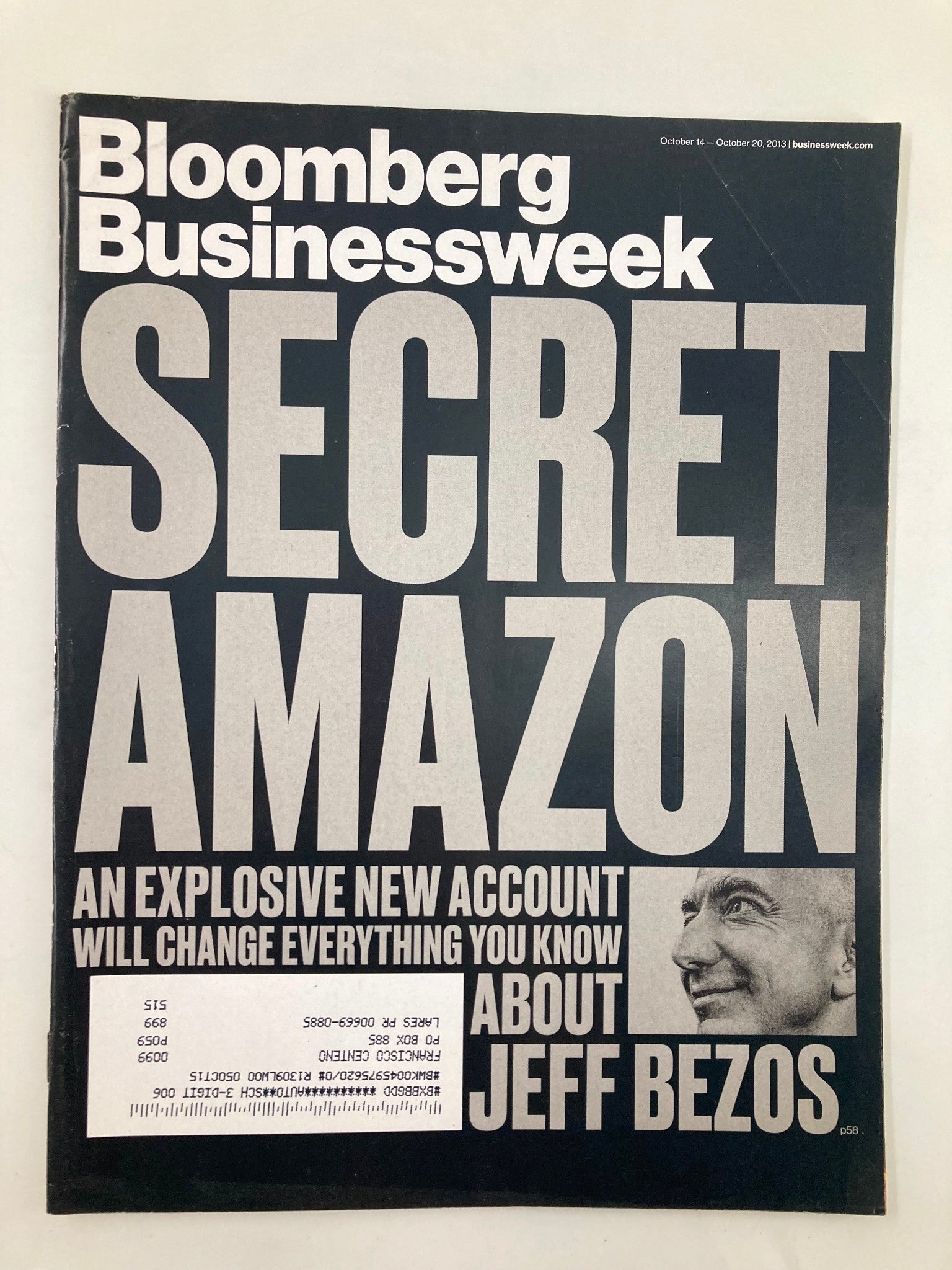 Bloomberg Businessweek Magazine October 14 2013 Jeff Bezos Secret Amazon