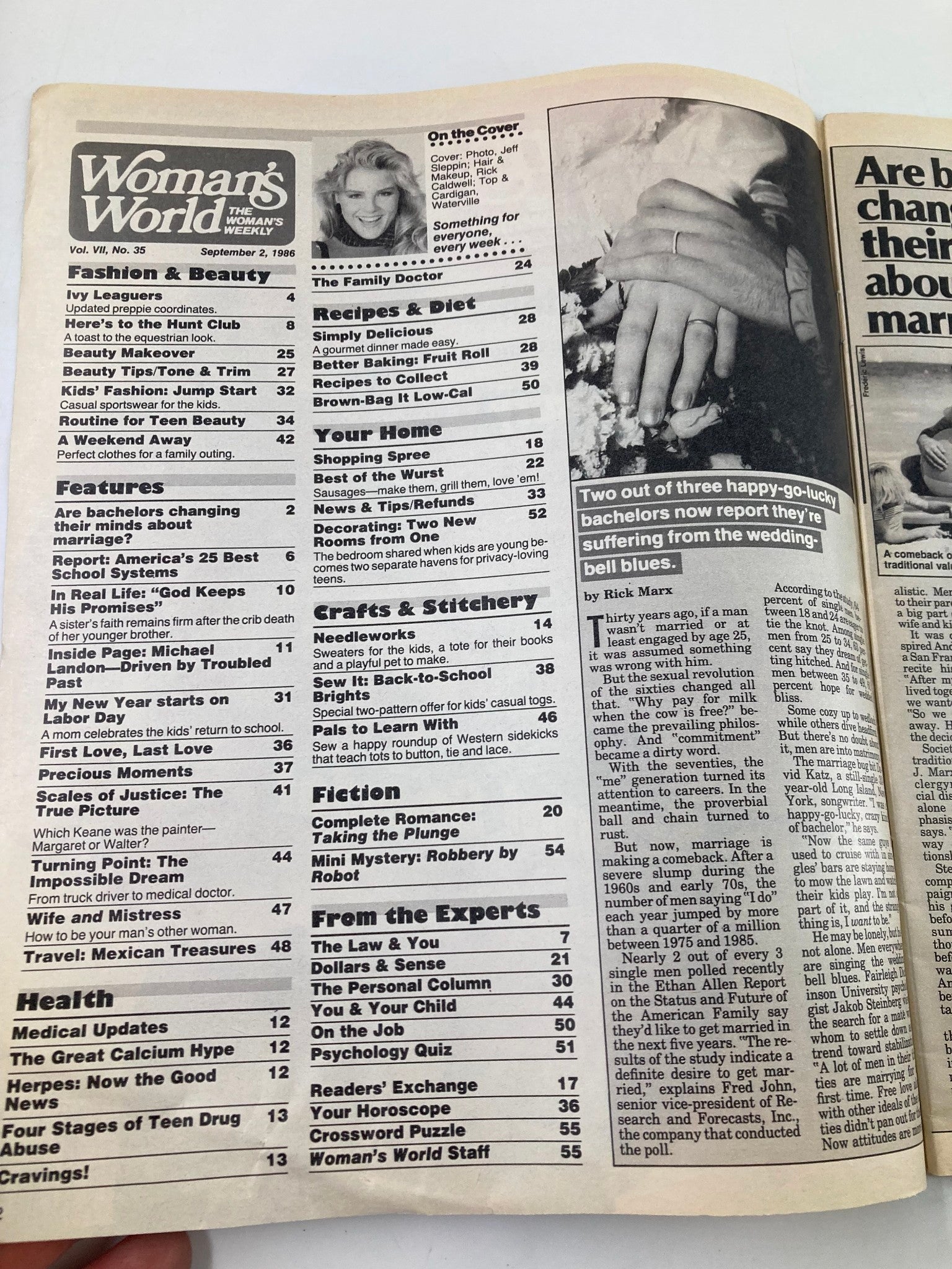 Woman's World Magazine September 2 1986 Top School System in America No Label