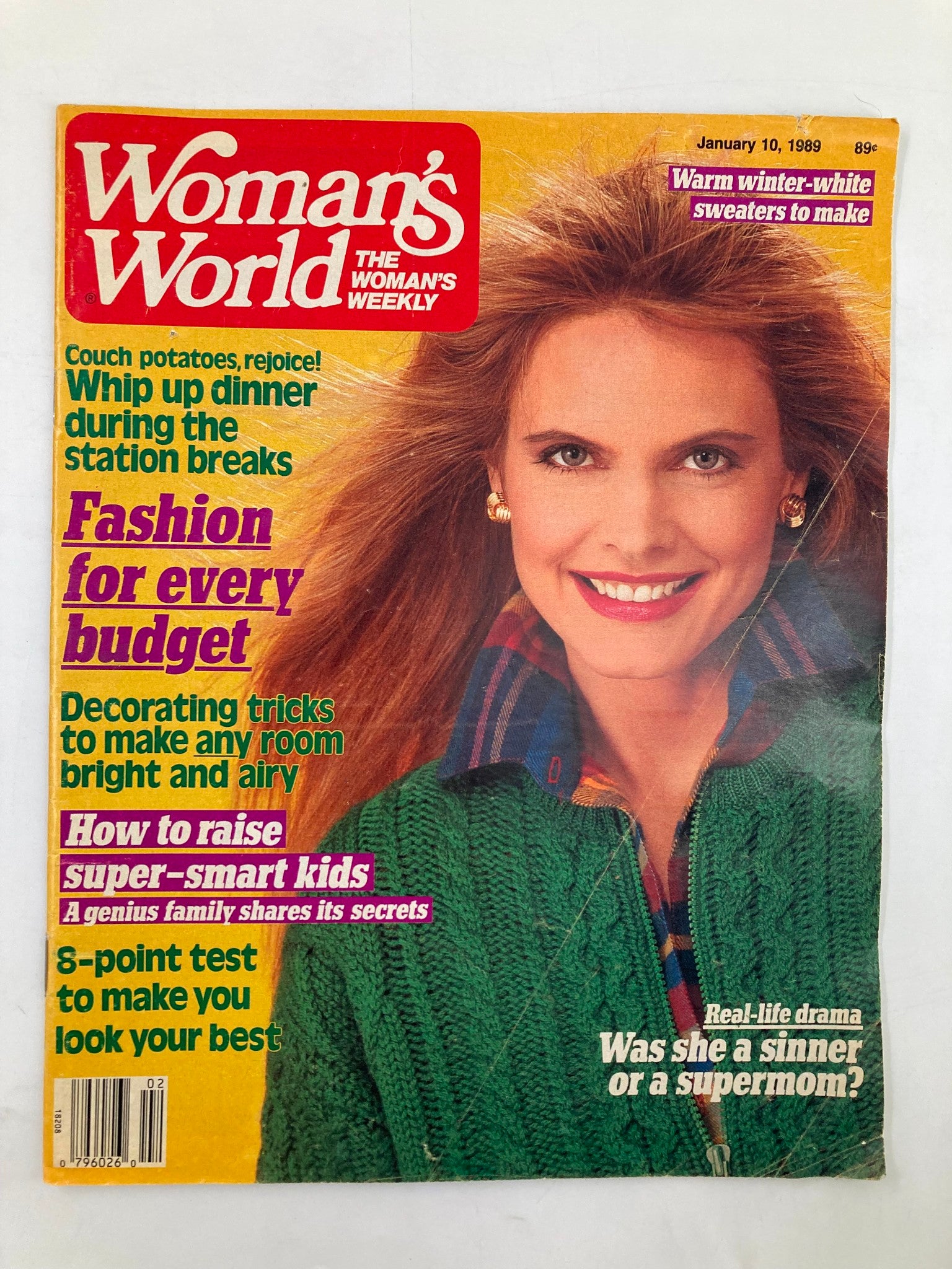 Woman's World Magazine January 10 1989 How To Raise Super-Smart Kids No Label