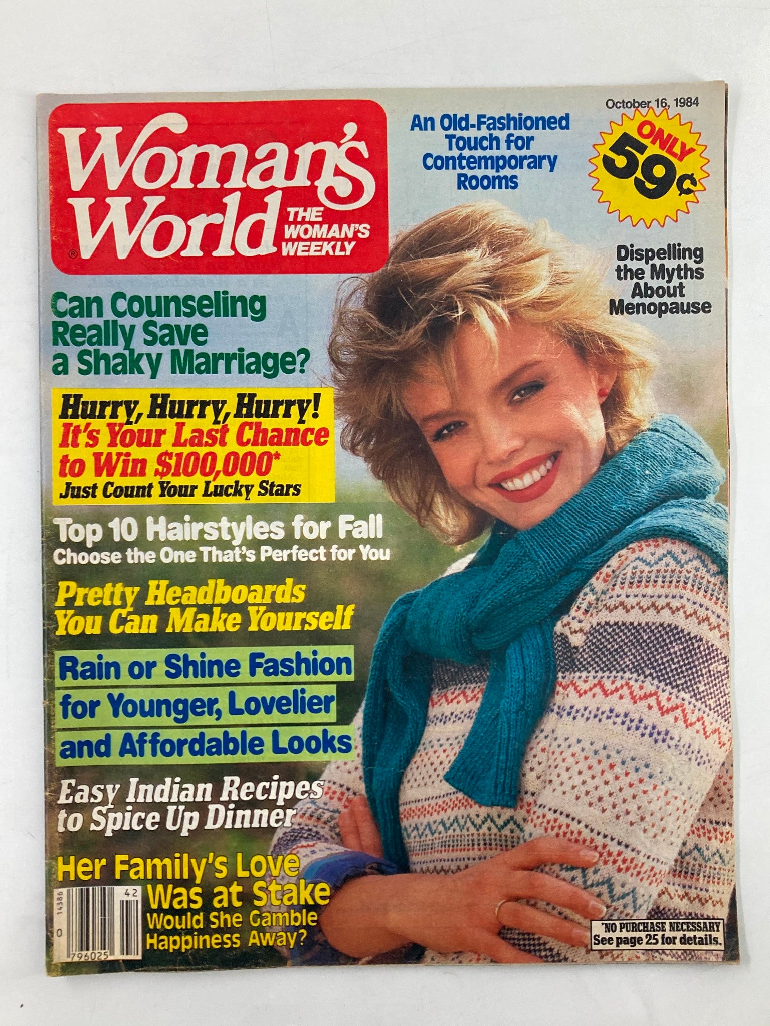 Woman's World Magazine October 16 1984 Easy Indian Recipes No Label