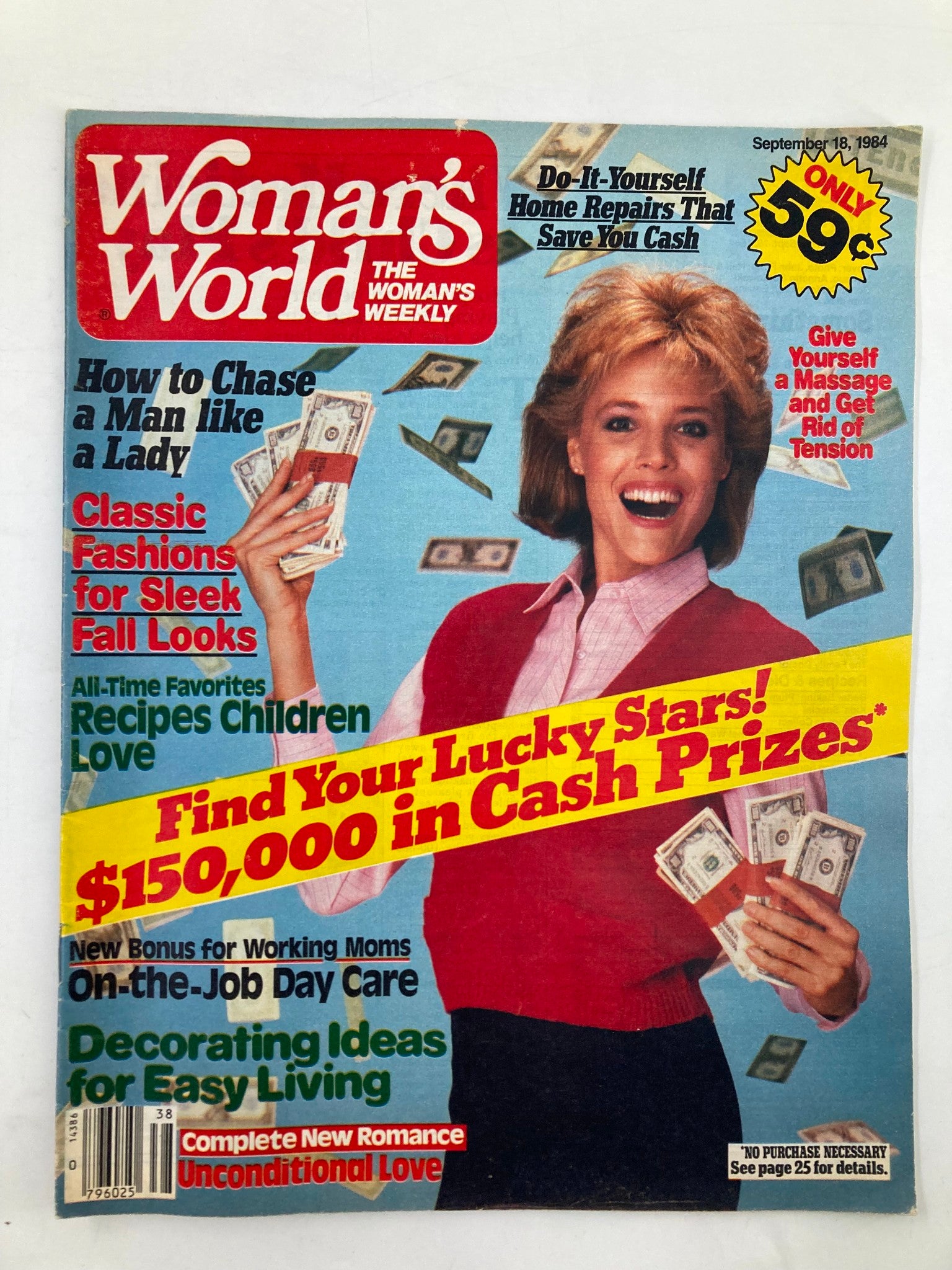 Woman's World Magazine September 18 1984 How To Chase A Man Like A Lady No Label