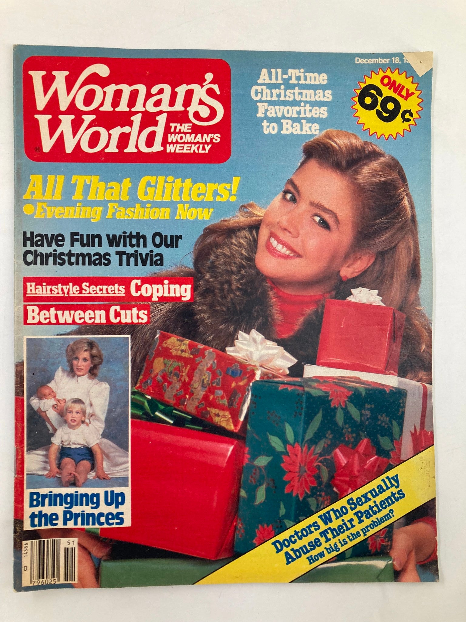 Woman's World Magazine December 18 1984 Princess Diana & His Princes No Label