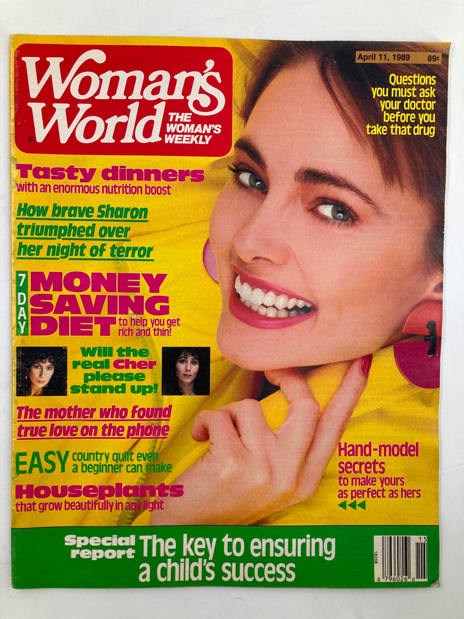 Woman's World Magazine April 11 1989 Will The Real Cher Please Stand Up No Label