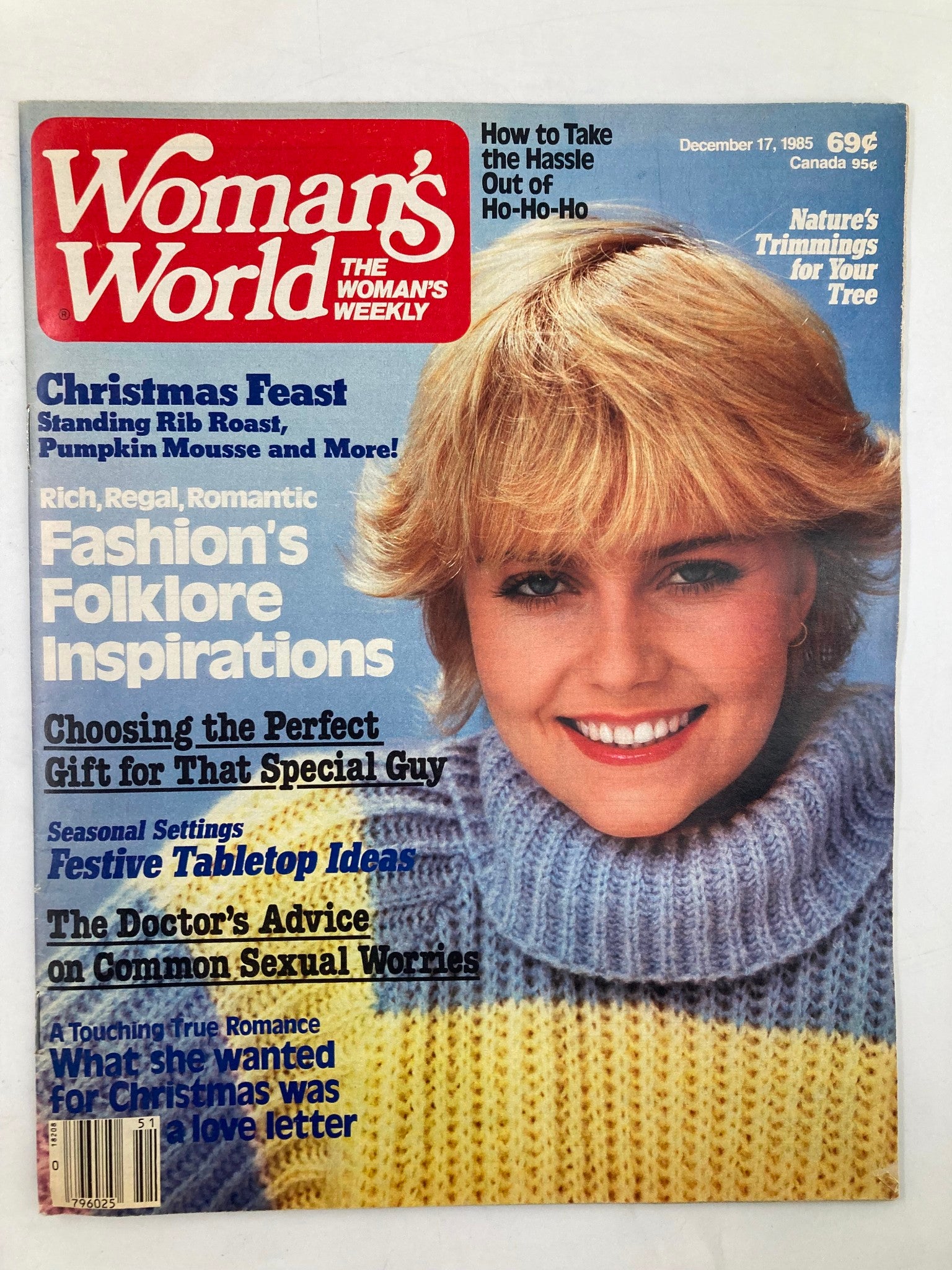 Woman's World Magazine December 17 1985 Fashion's Folklore Inspirations No Label