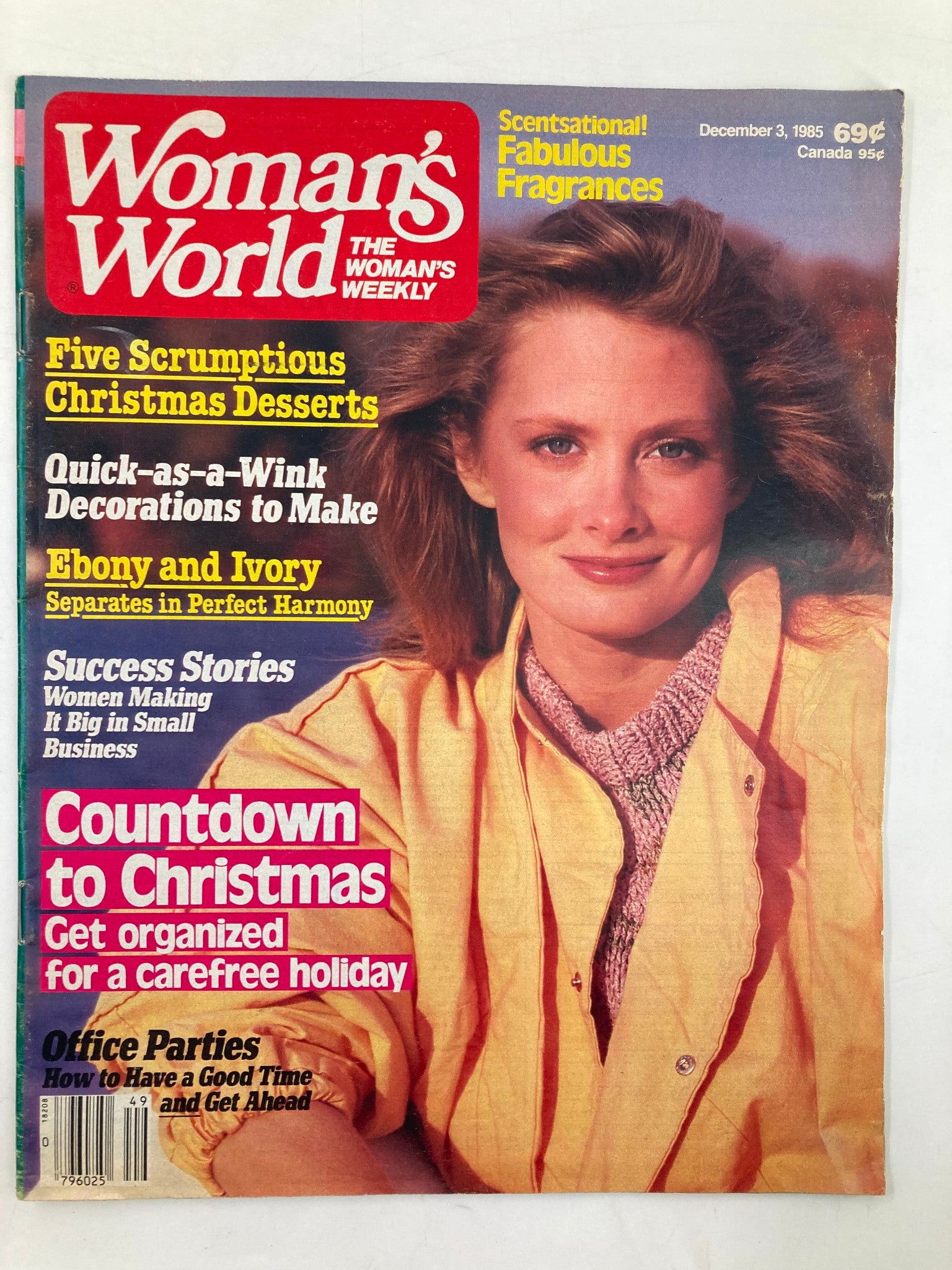 Woman's World Magazine December 3 1985 Ebony and Harmony No Label