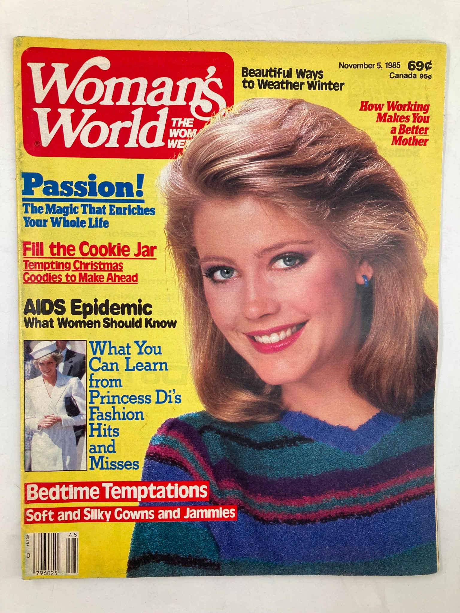 Woman's World Magazine November 5 1985 Princess Diana's Fashion No Label