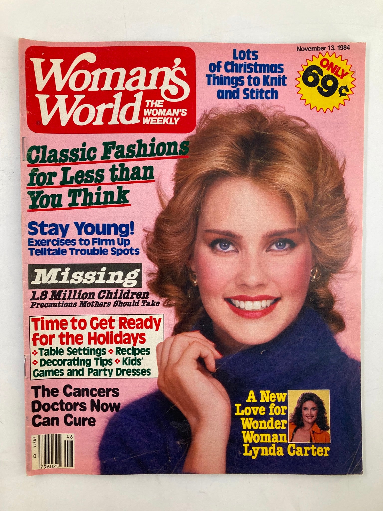 Woman's World Magazine November 13 1984 Wonder Woman Lynda Carter No Label