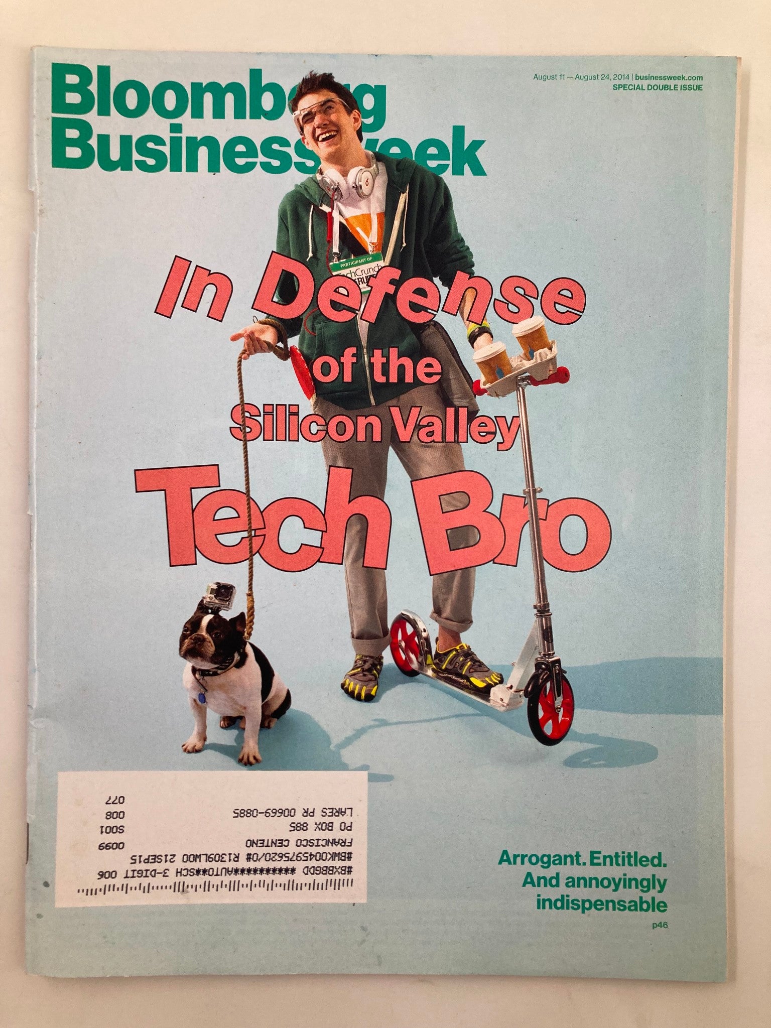 Bloomberg Businessweek Magazine August 11 2014 Silicon Valley Tech Bro