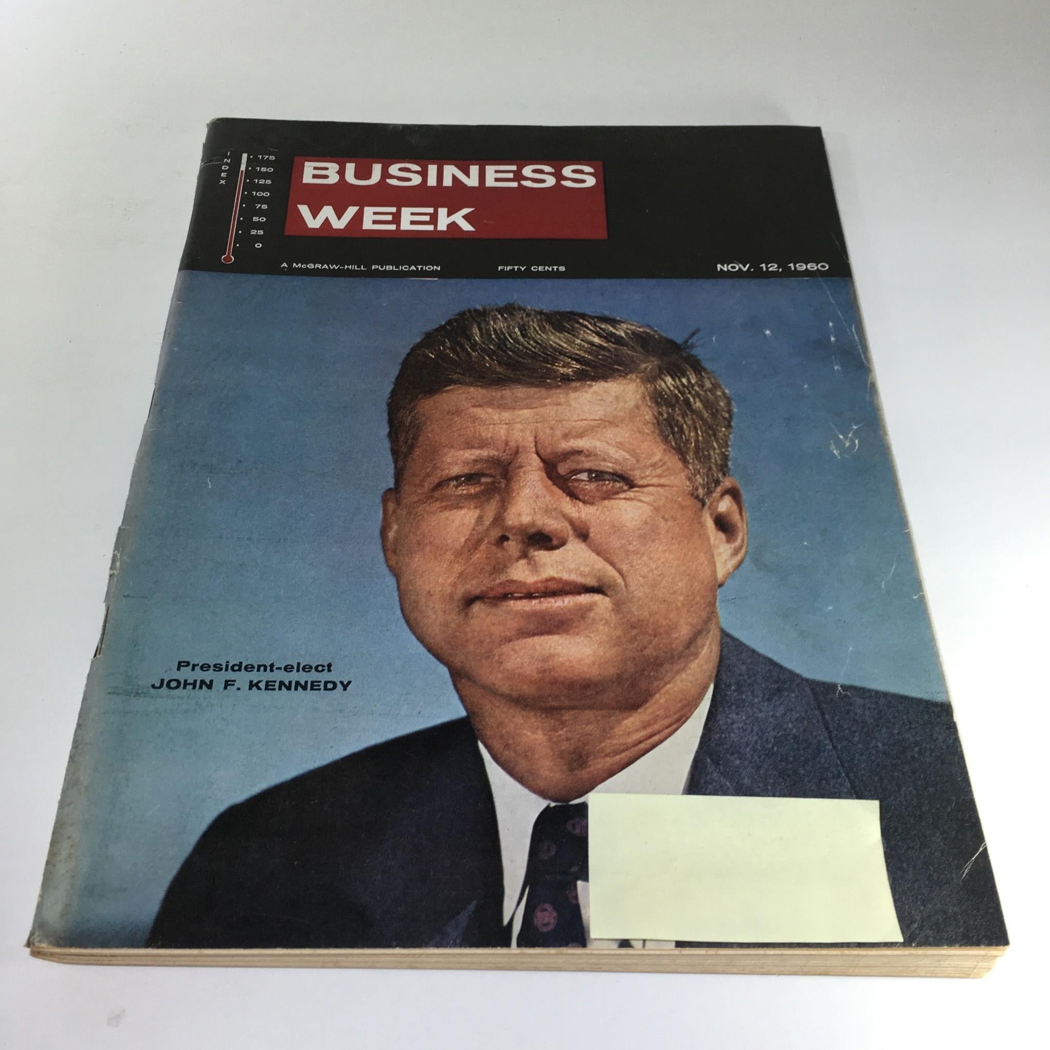 Business Week Magazine: Nov 12 1960 - President-Elect John F. Kennedy