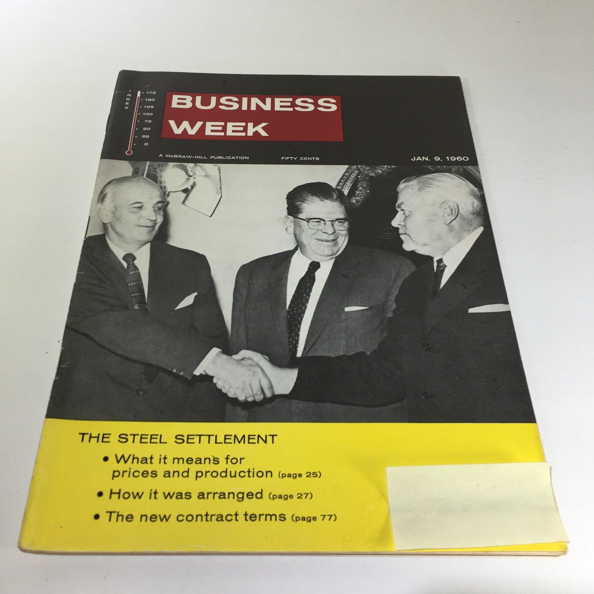 Business Week Magazine: January 9 1960 - The Steel Settlement